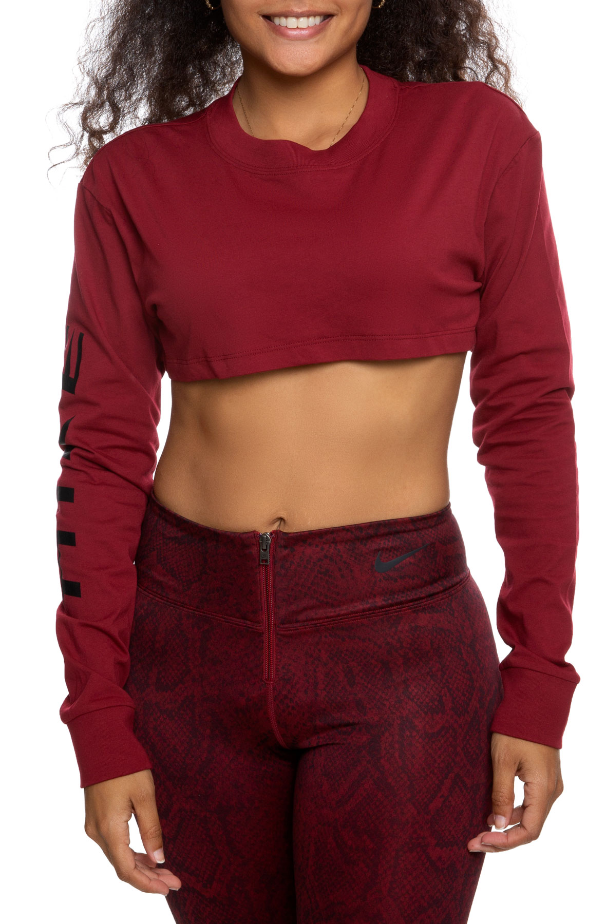 nike crop top red