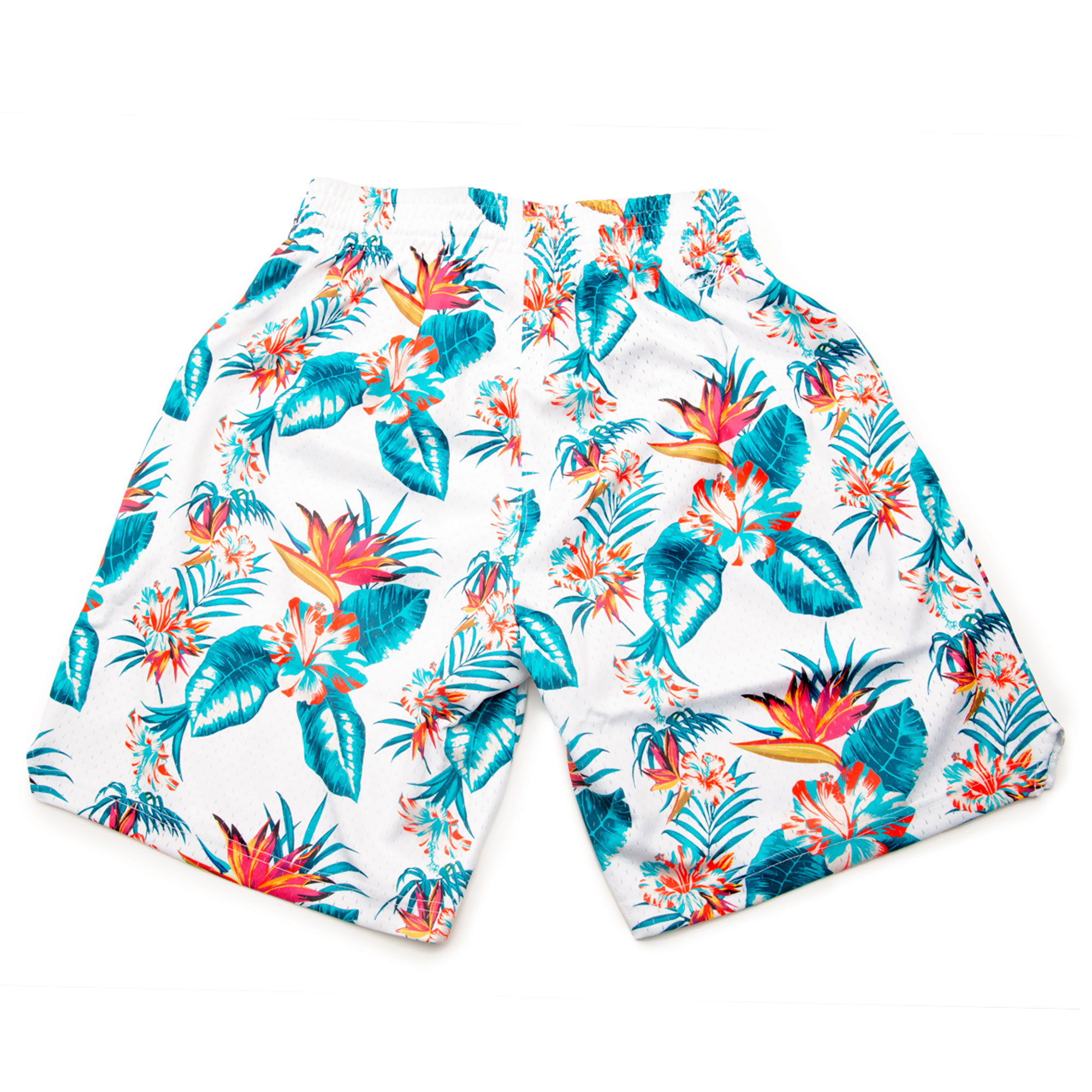 floral mesh shorts