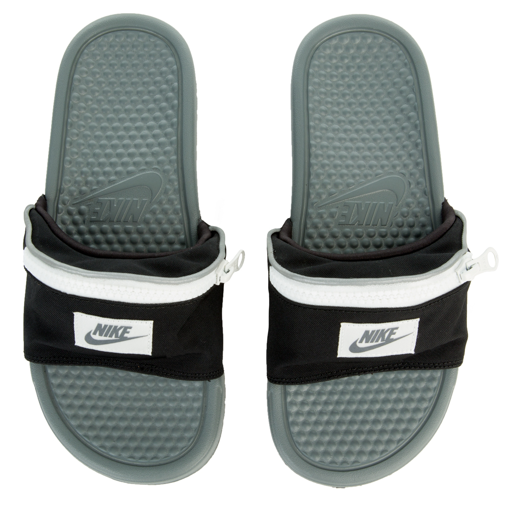 nike sliders with fanny pack