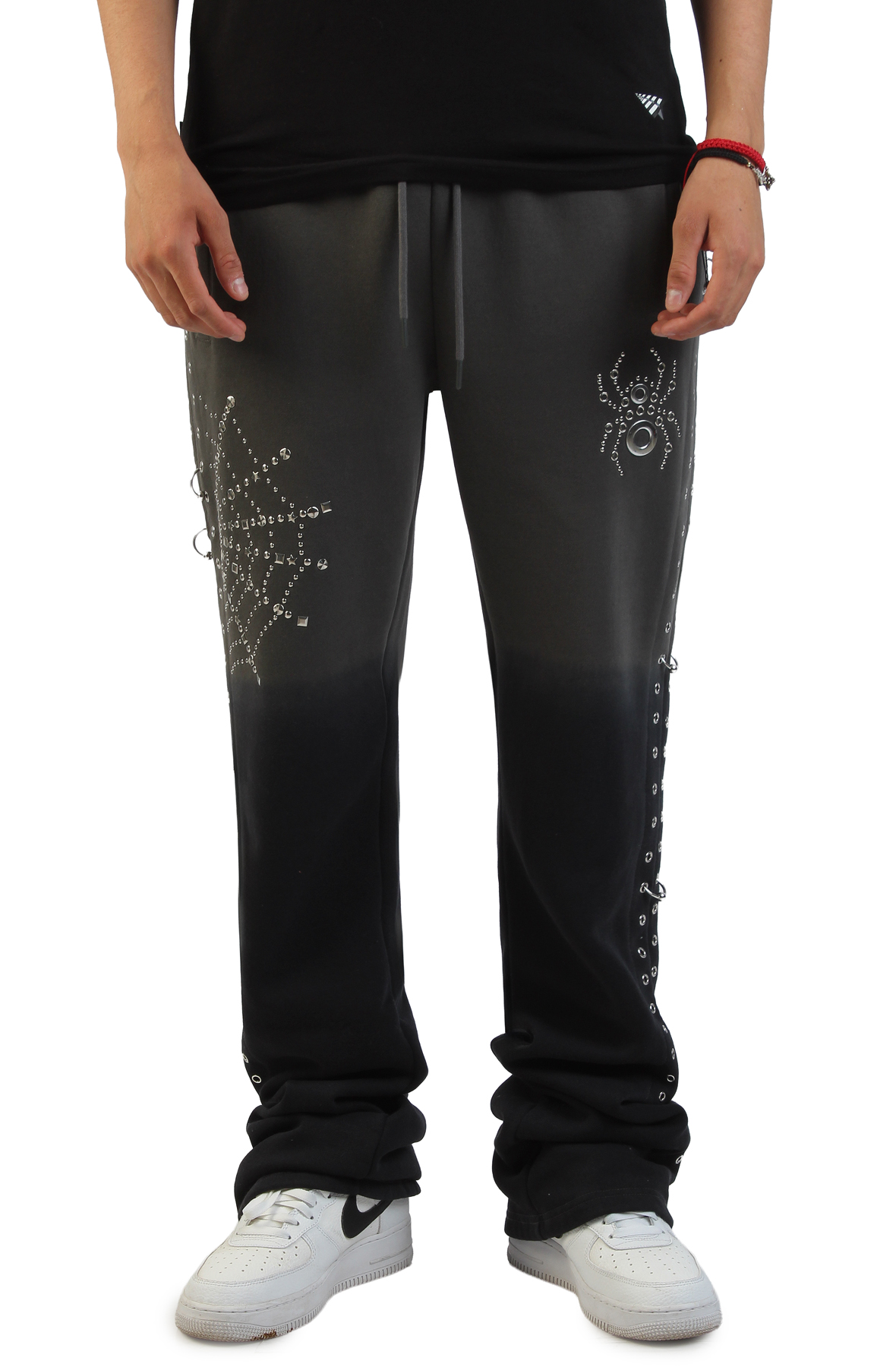 SMOKE RISE Stacked No Rules Fleece Pants FP26S467SK-BLK - Shiekh