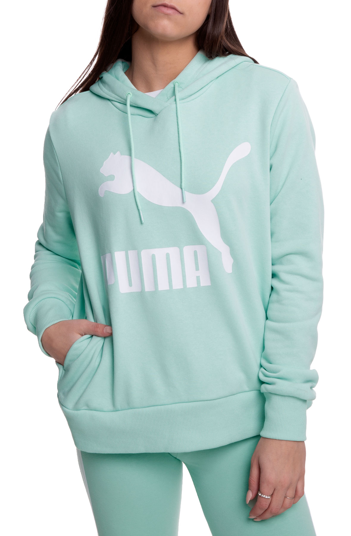 puma green hoodie