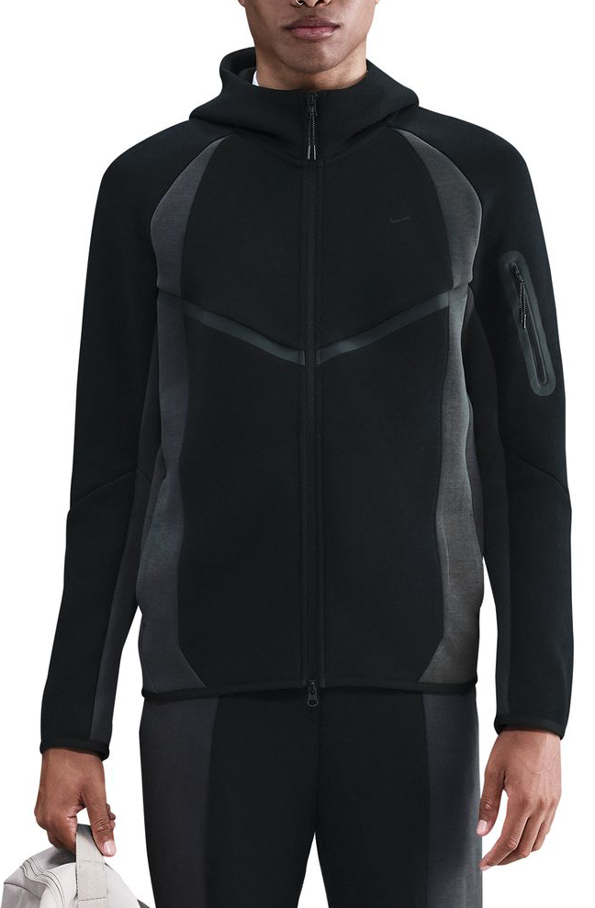 NIKE Tech Color-Block Full-Zip Fleece Wind Runner Jacket IF1325