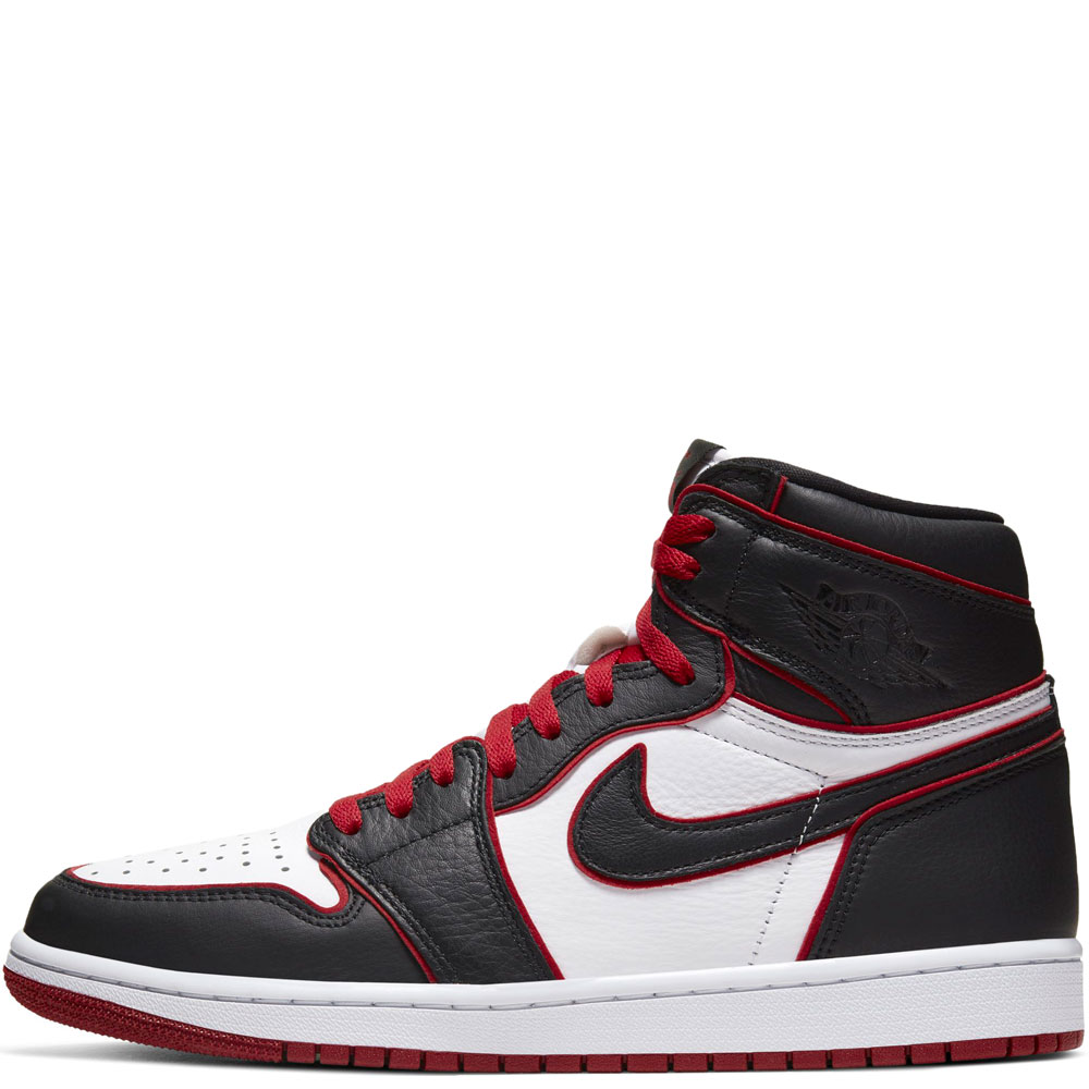 air jordan 1 retro hi trainers bloodline black red