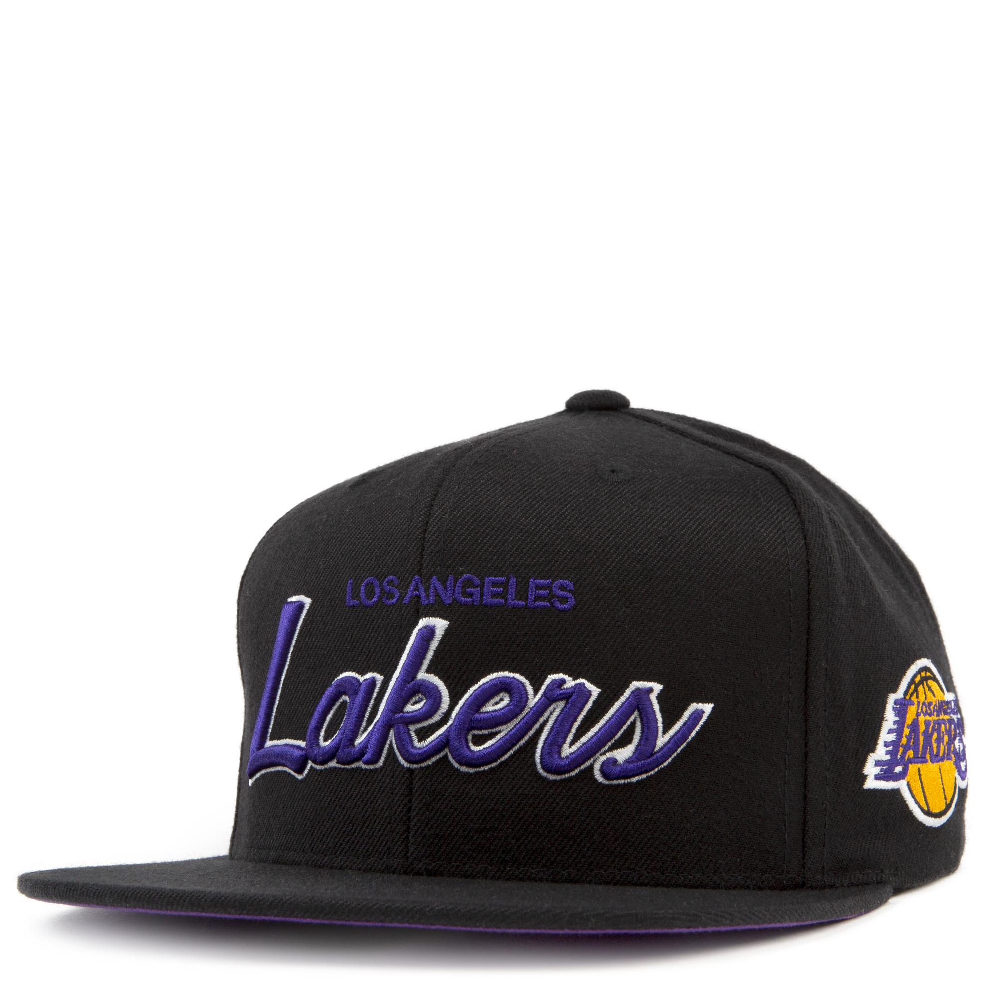 Mitchell Ness Los Angeles LA Lakers Dodgers Black / Blue Script