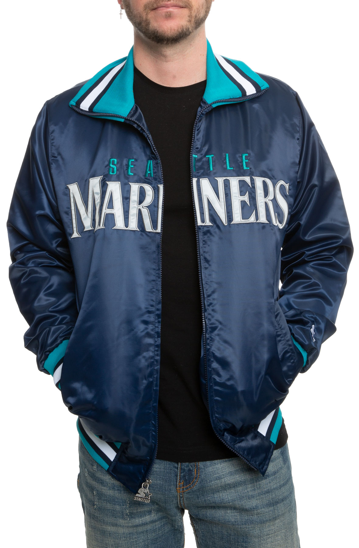 Starter Shoe Palace Exclusive Seattle Mariners Mens Jacket Blue LS270965-SMR