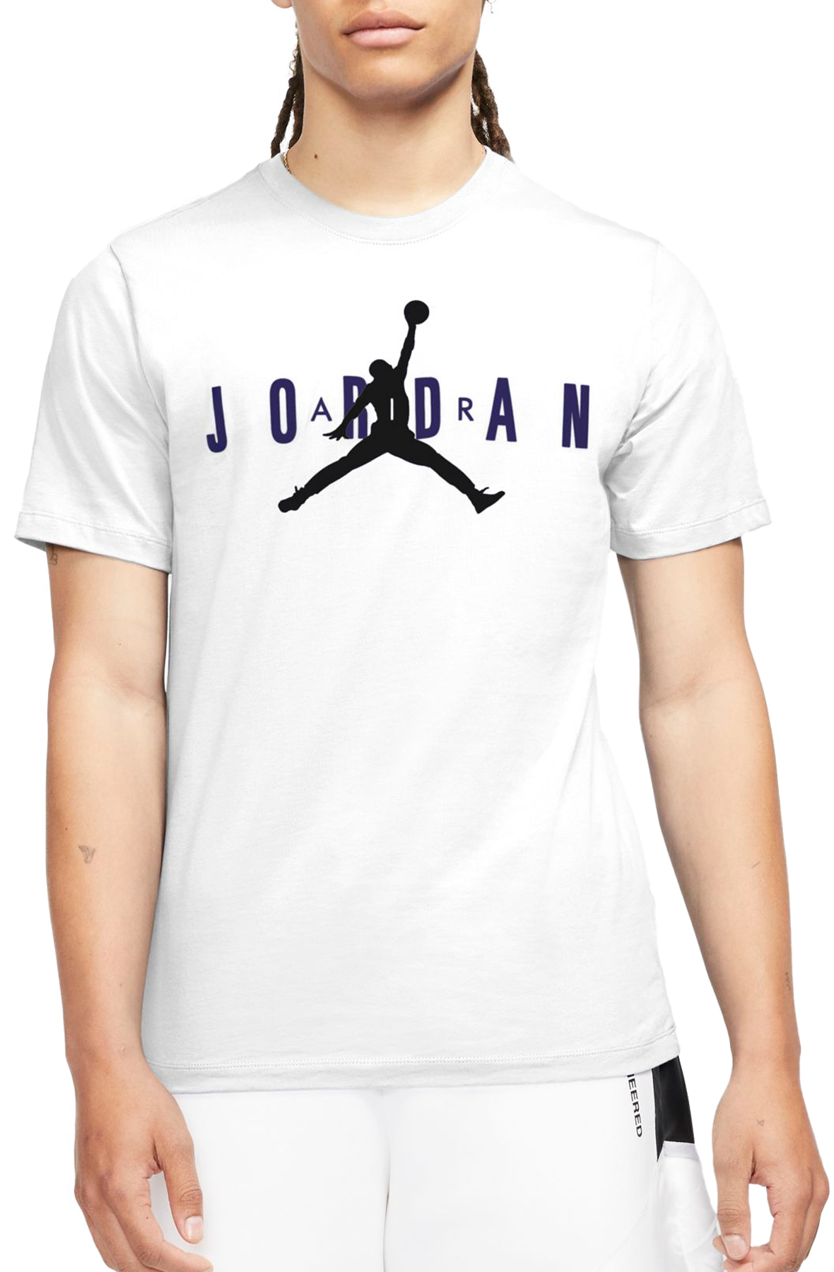 black and white jordan shirt