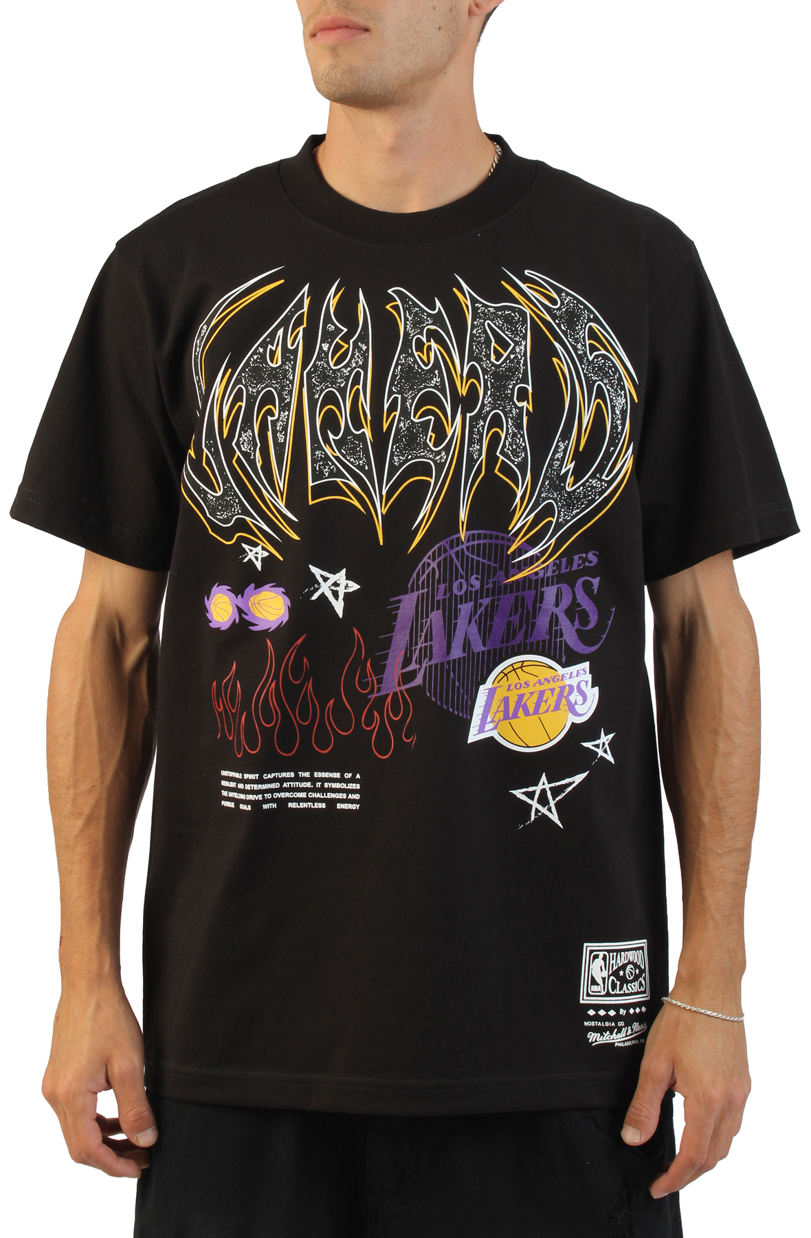 MITCHELL AND NESS NBA Los Angeles Lakers T-Shirt TP17905-LALBLCK