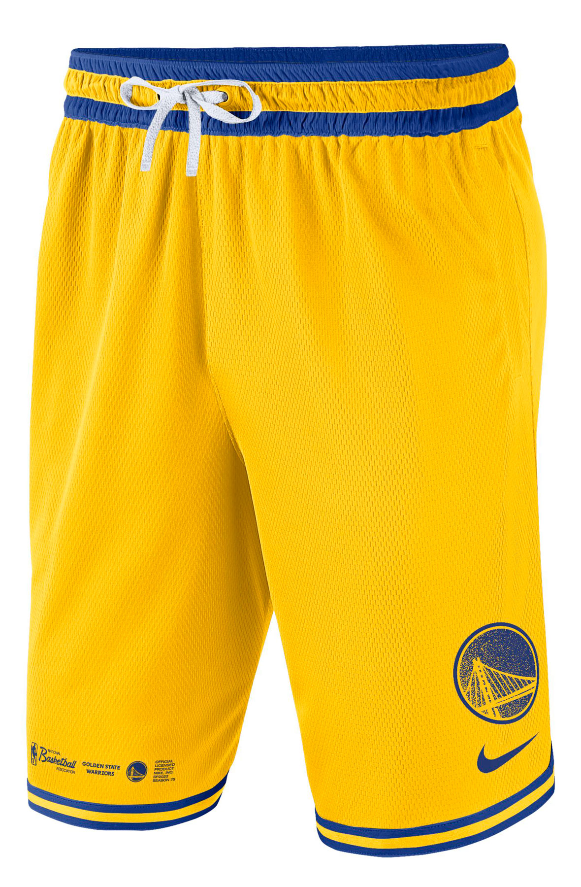 golden state warriors yellow shorts