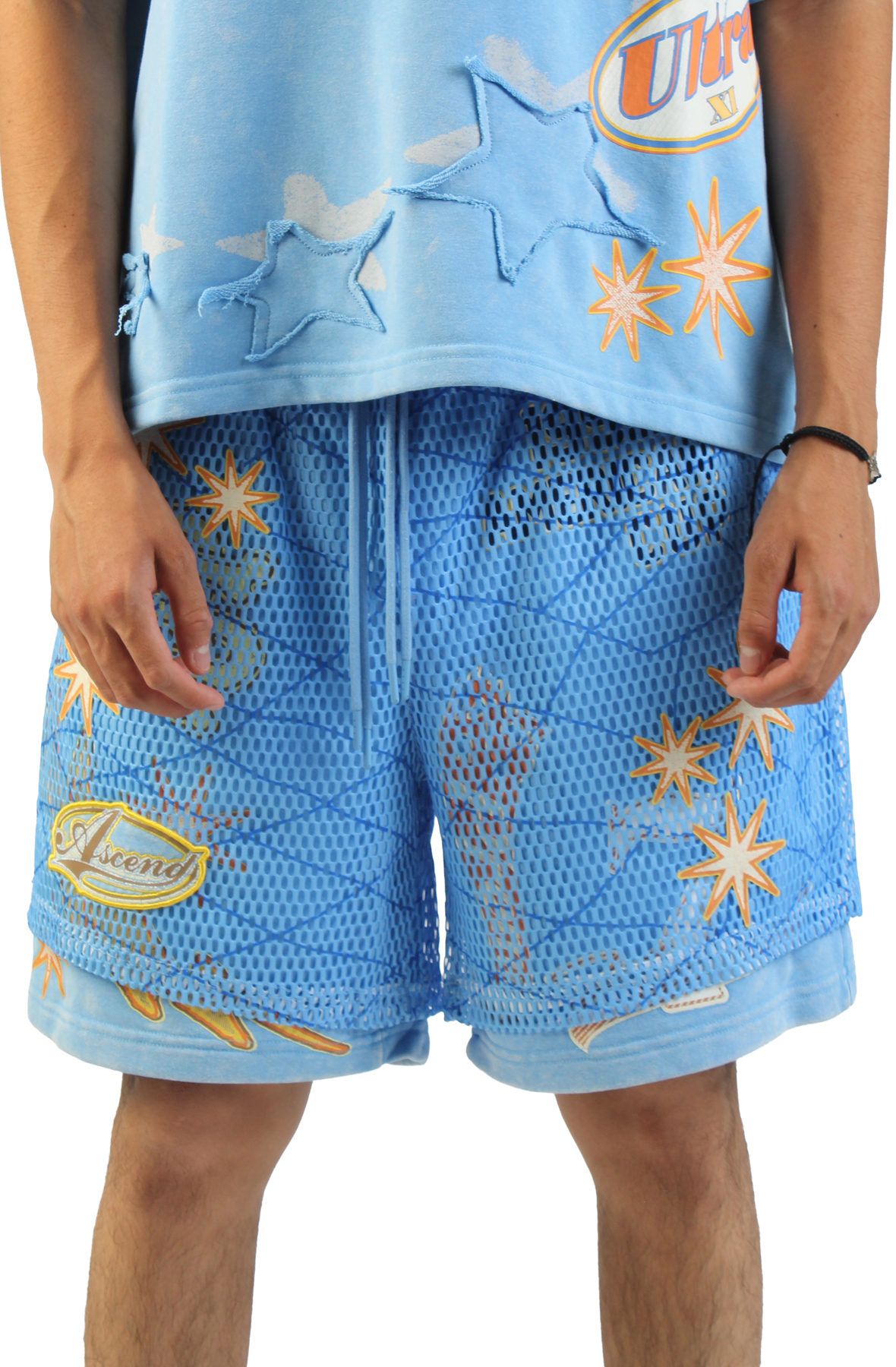 SMOKE RISE Ascend Spiderweb Shorts FS26S455-CARO - Shiekh