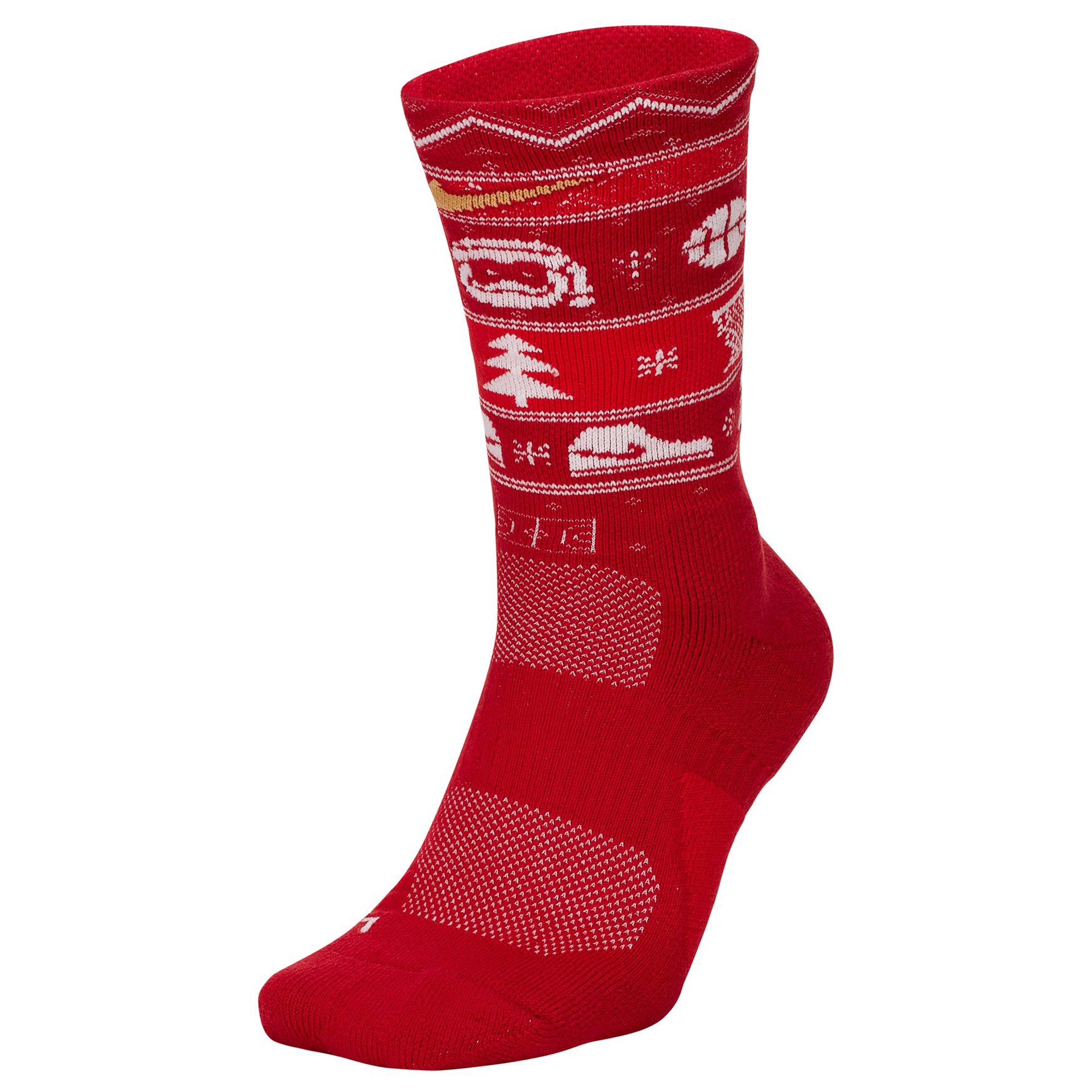 Socksmith Men's Mythical Kissmas Crew Socks, Red
