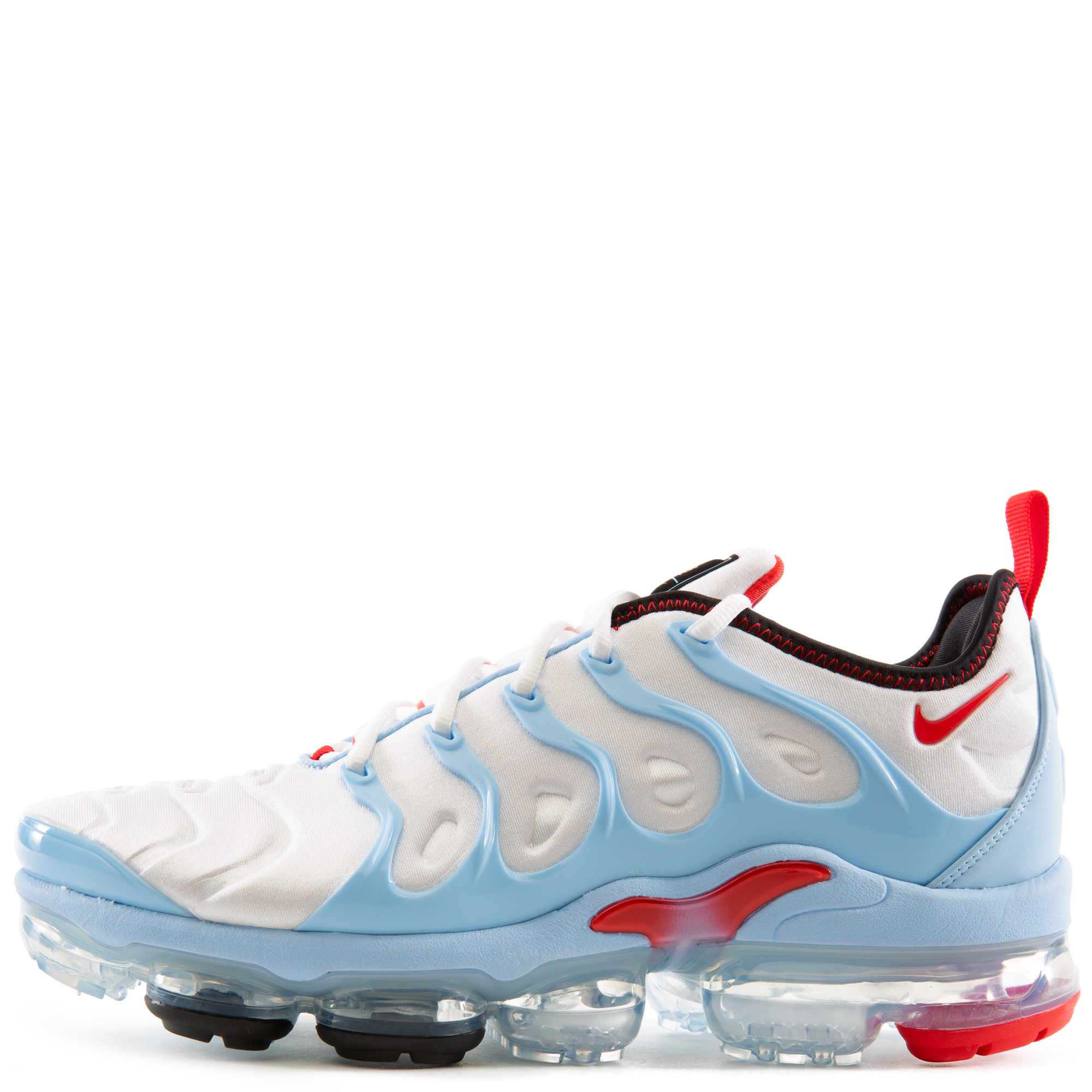 vapormax plus white red and blue