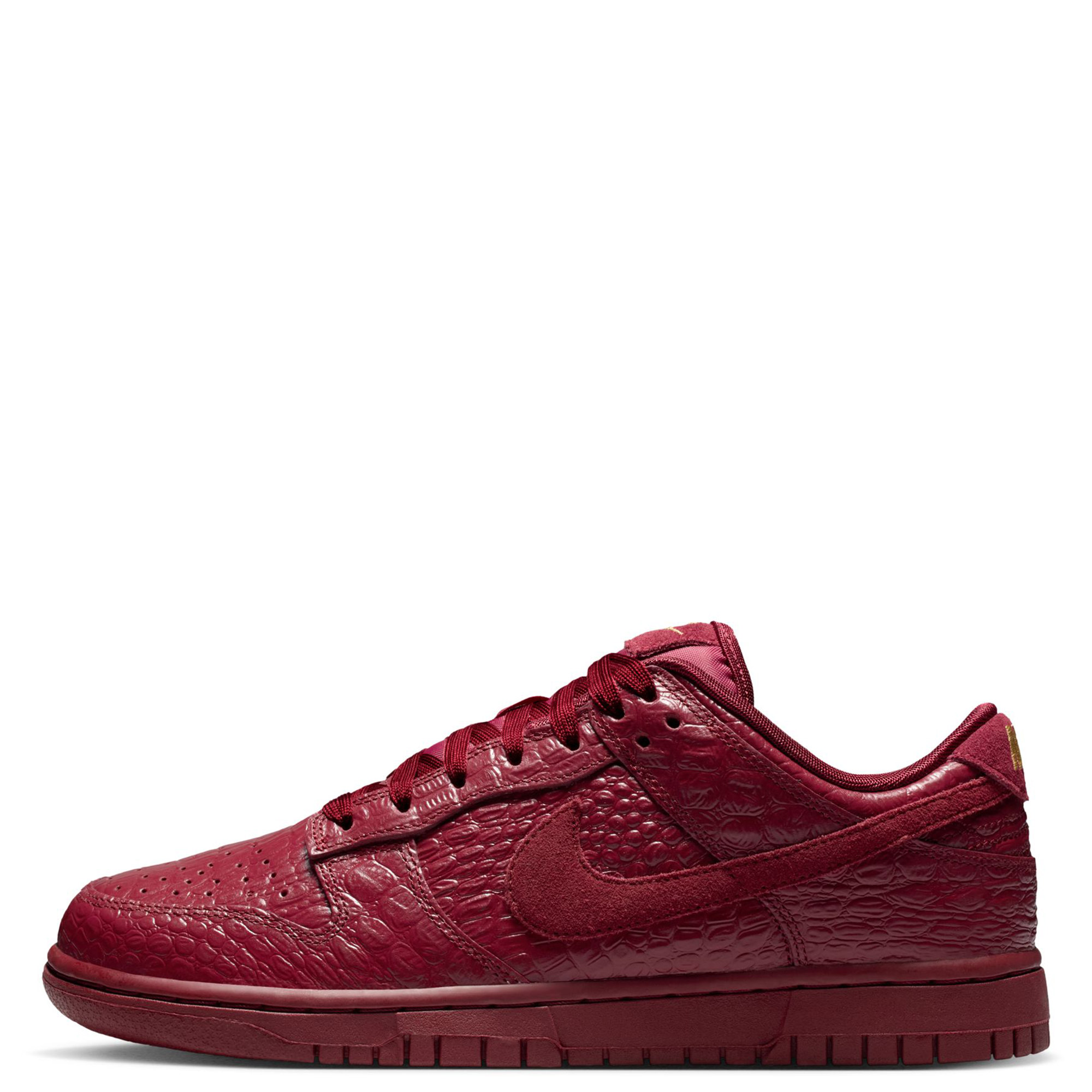 Women Dunk Low Red Croc Team Red/Team Red-Metallic Gold Sneakers 11 Team Red/Team Red-Metallic Gold