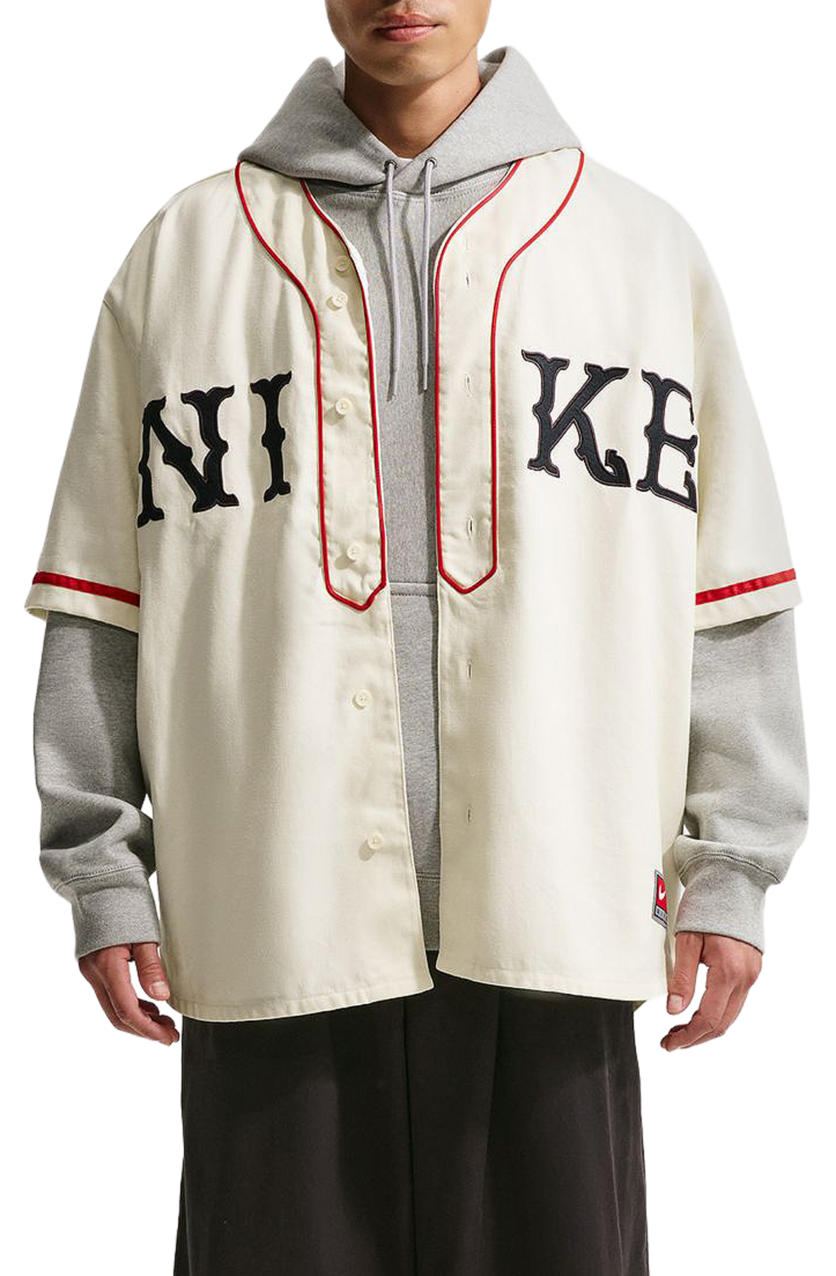Nike ゲームシャツ　AC ミラン風 NIKE Life Short-Sleeve Vintage Sport Top IF2229 113 - Shiekh