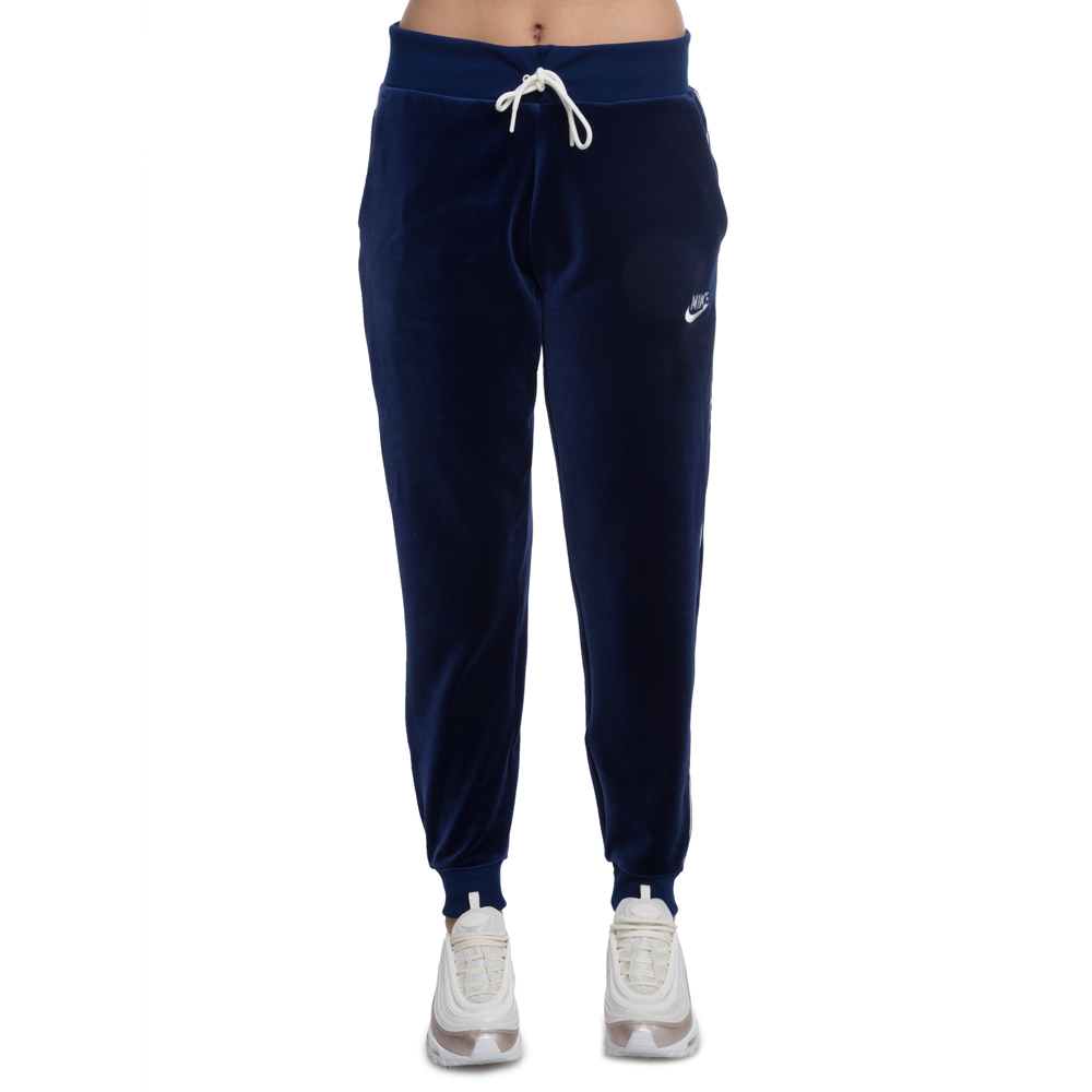 nike blue velour pants