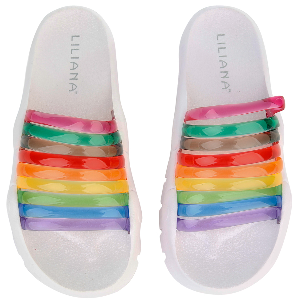 puma jelly slides rainbow