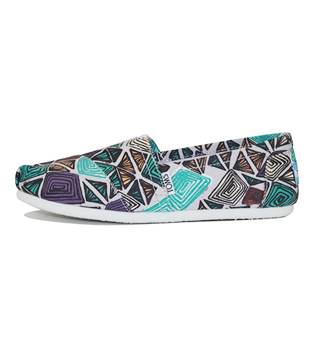 Toms ClassicMulti Canvas Printed Abstract White