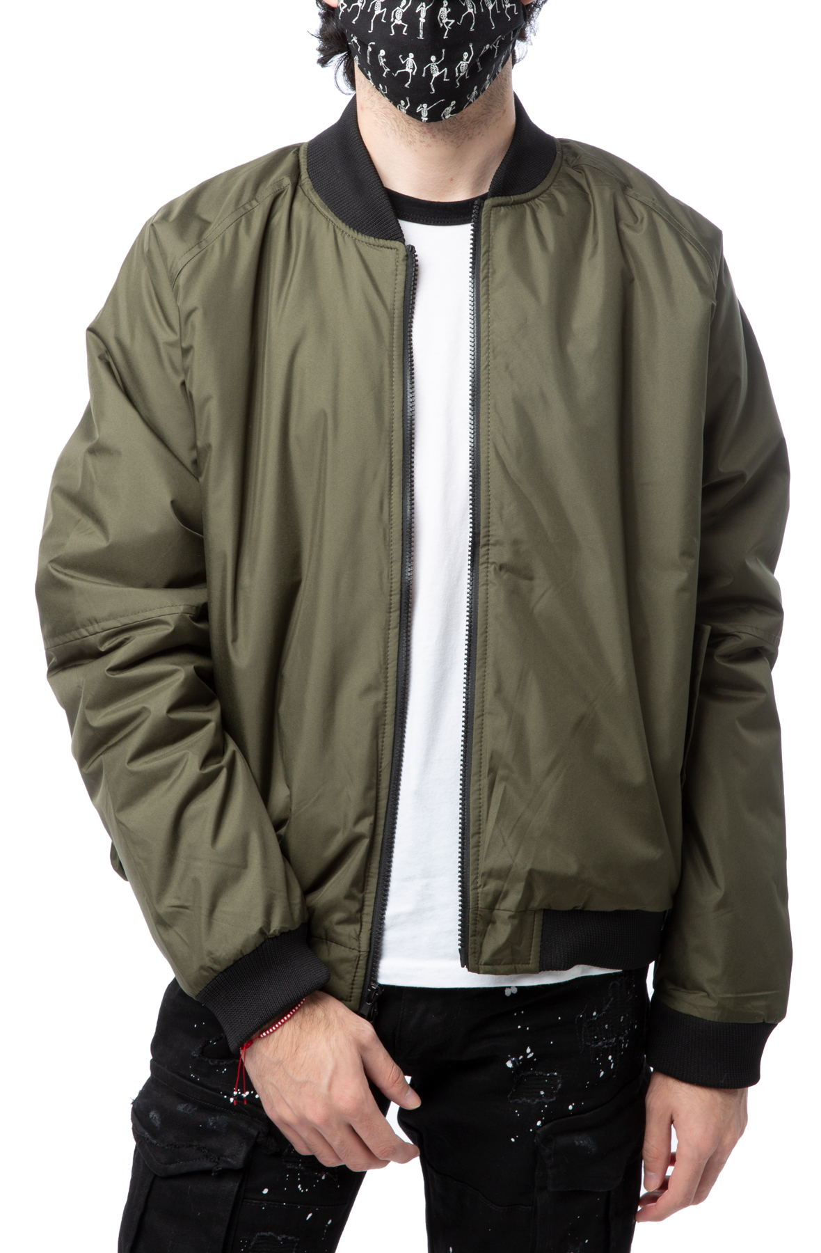 FBRK Hayven 2 Padded Bomber Jacket XL01006-OLV - Shiekh