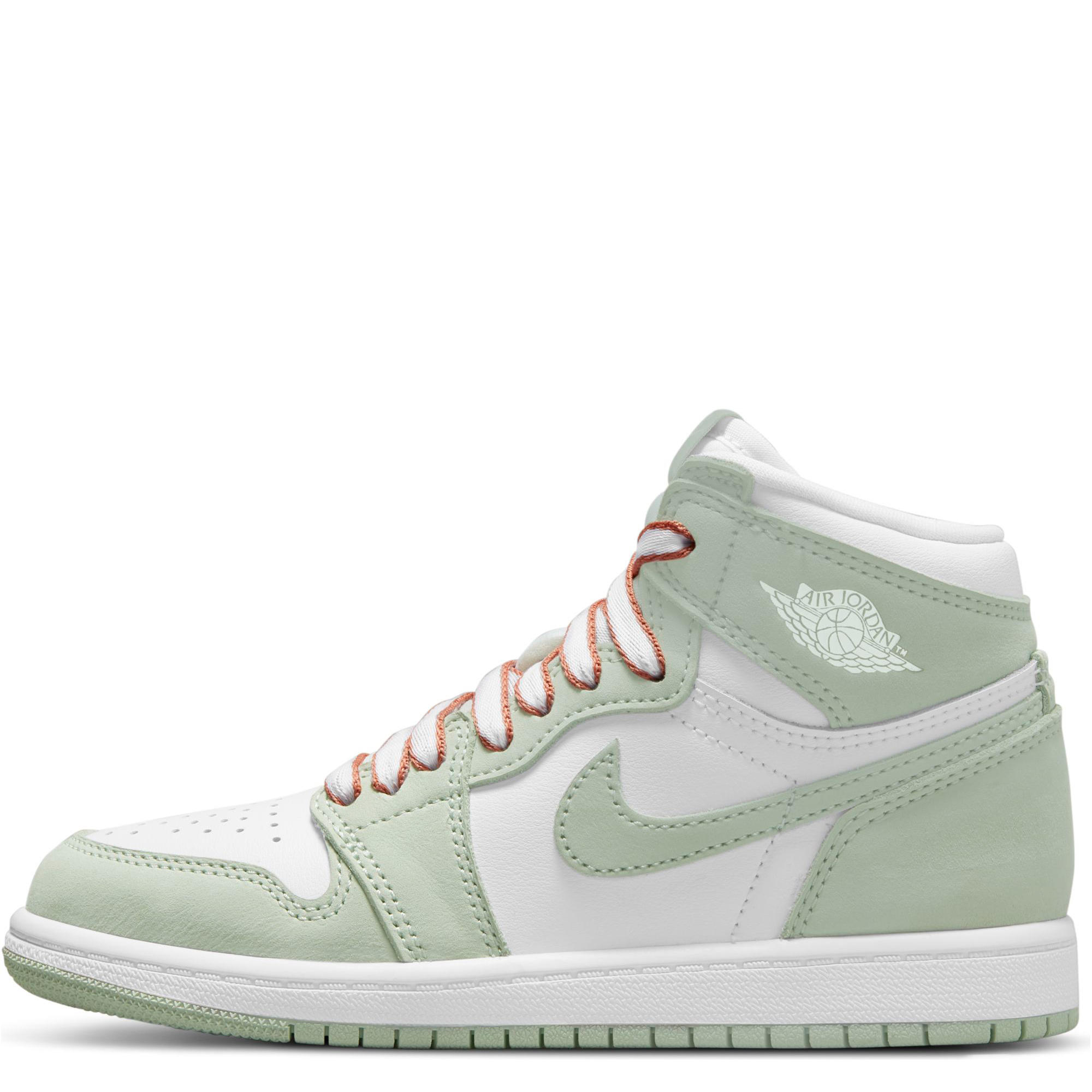 jordan aj 1 high seafoam white healing orange