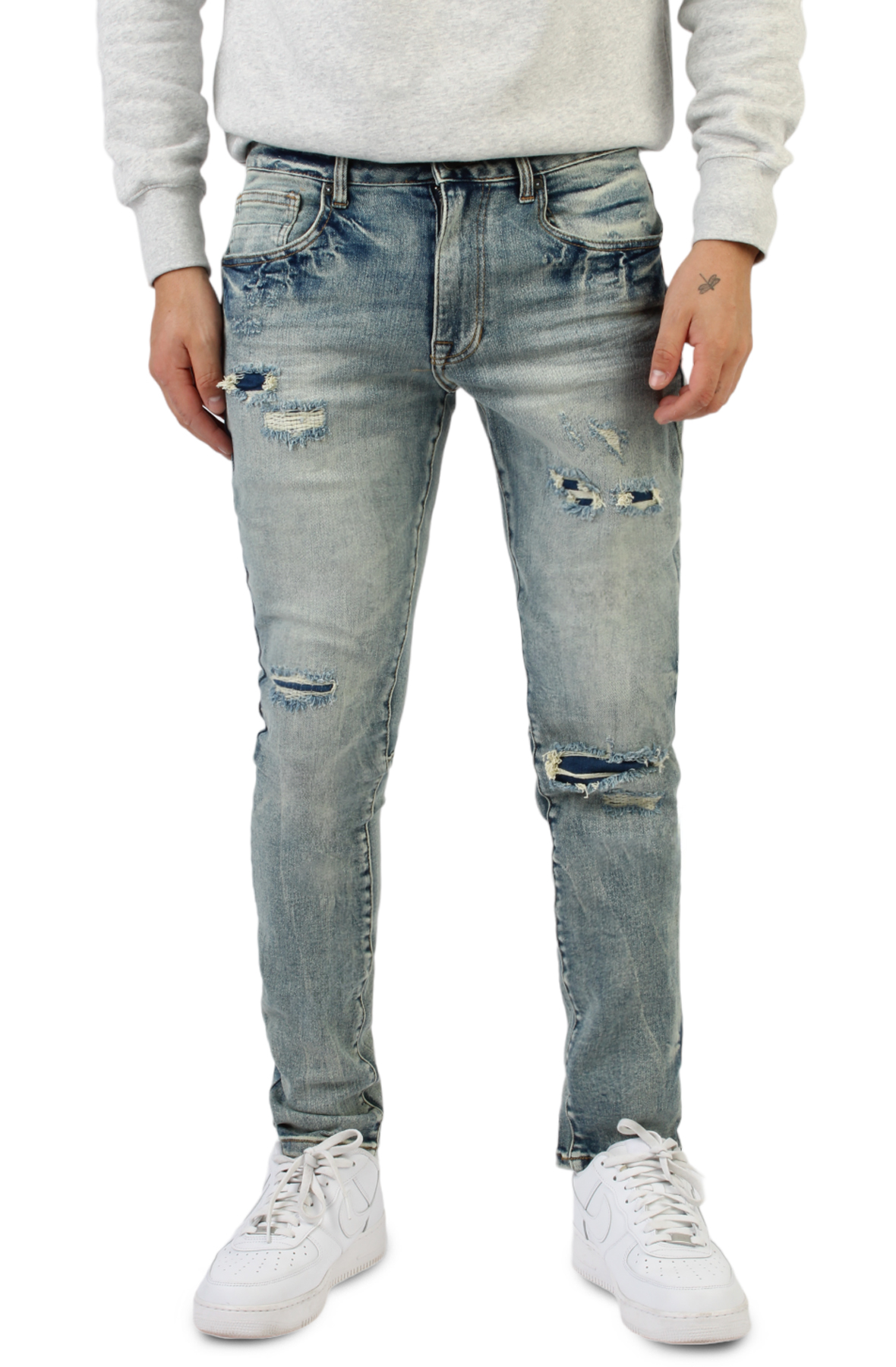 FLORENZI RIPPED VINTAGE JEANS JP-23502SK-FLO