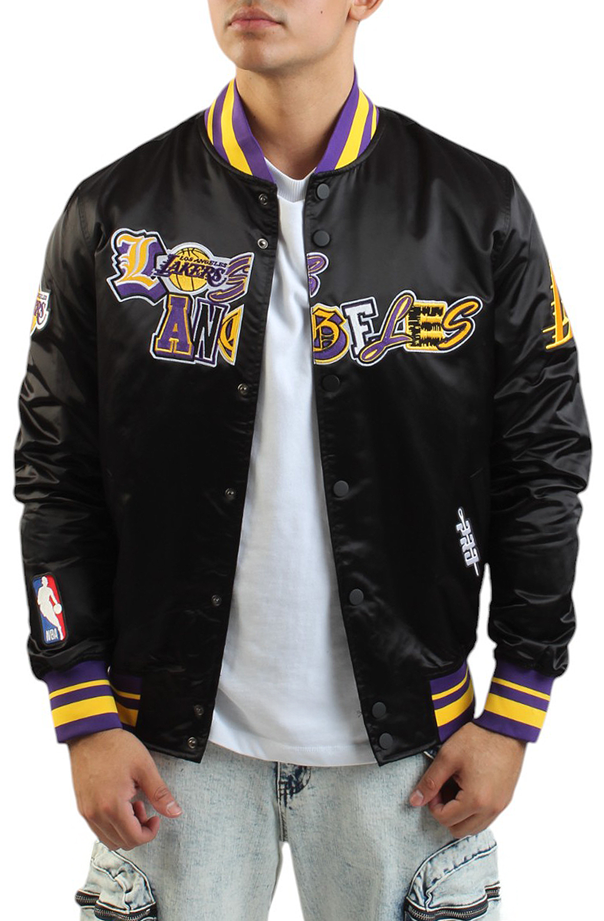 PRO STANDARD NBA LOS ANGELES LAKERS CITY RANSOM SATIN JACKET