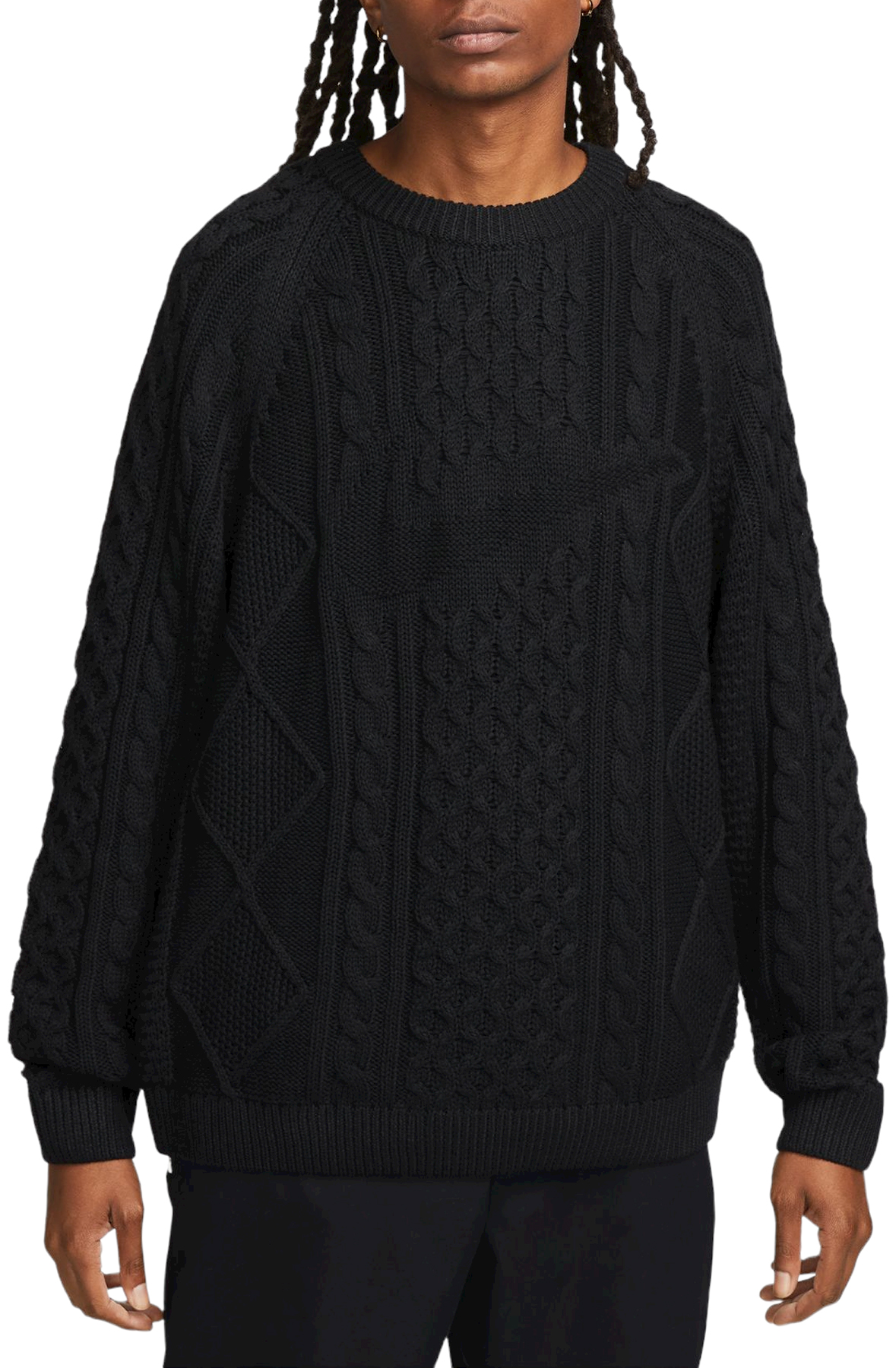 nike cableknit sweater