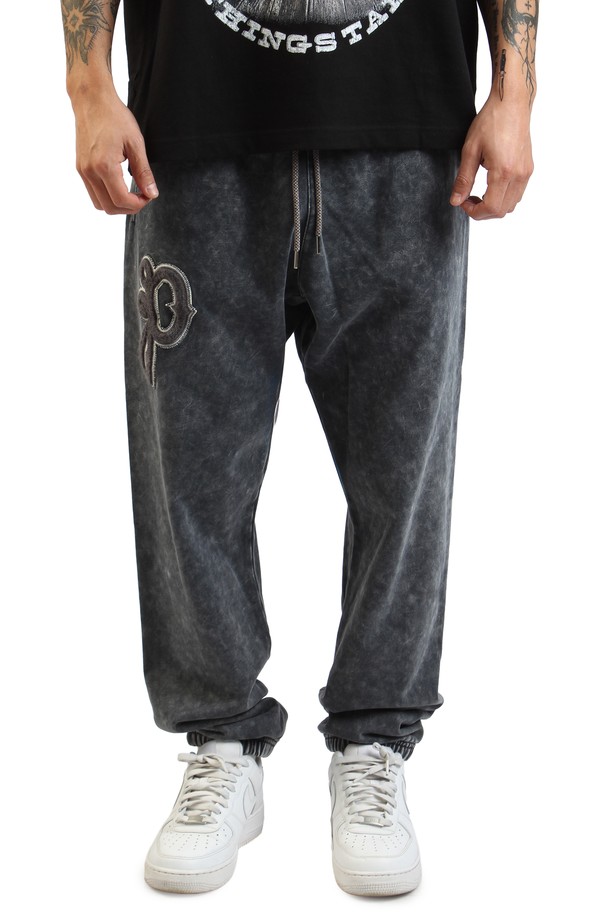 Men P's Script Jogger Washed Steel Blue Pants 2XL Washed Steel Blue