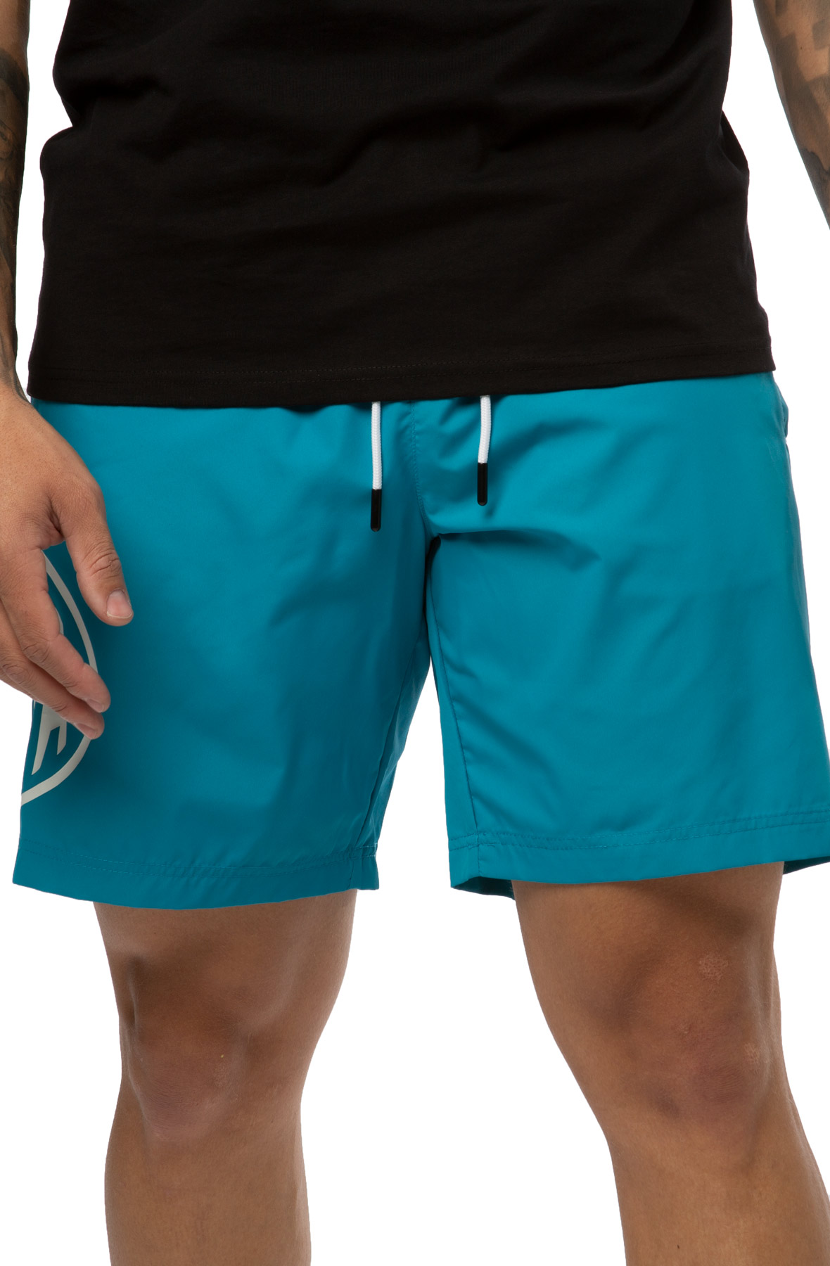 Authentic Pop Emay Swim ShortsSea/White