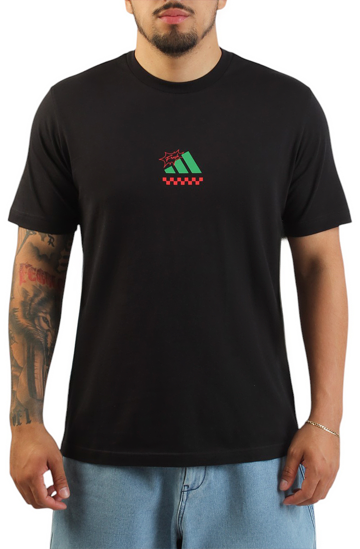 ADIDAS Lounge Pizza Graphic T-Shirt JM0347 - Shiekh