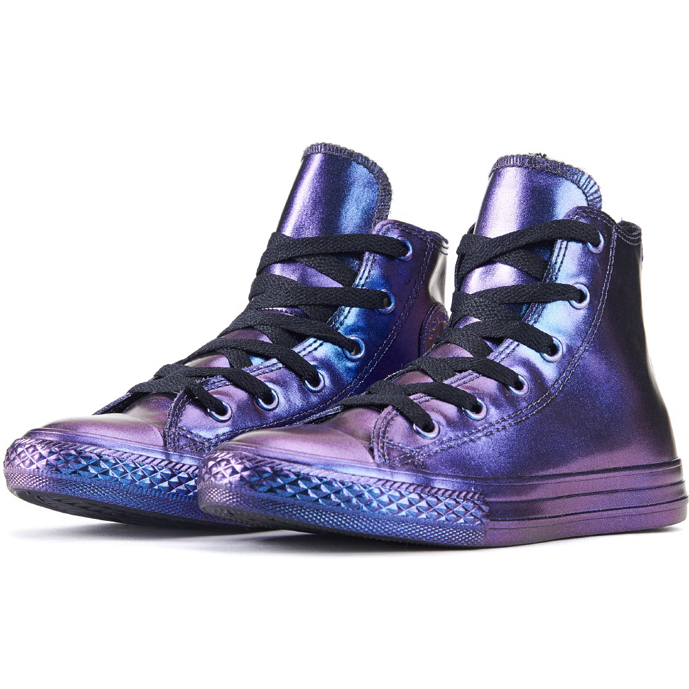 CONVERSE for Kids: Chuck Taylor All Star Rubber Purple/Blue Iridescent  Sneakers 651695C - Shiekh