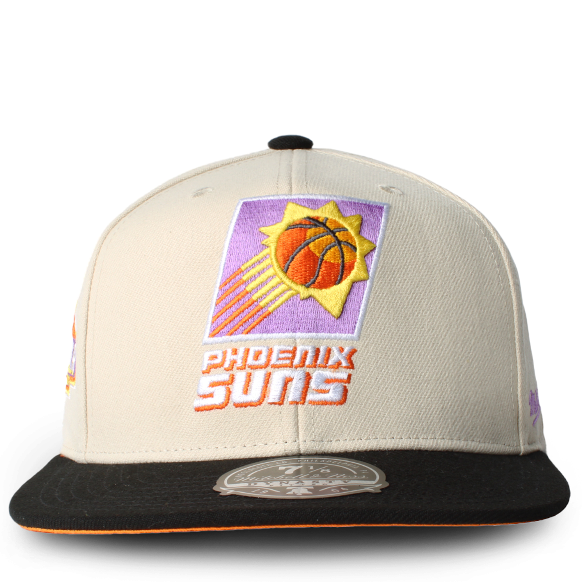 Mitchell & Ness Phoenix Suns Core Basic Snapback Hat Purple Orange
