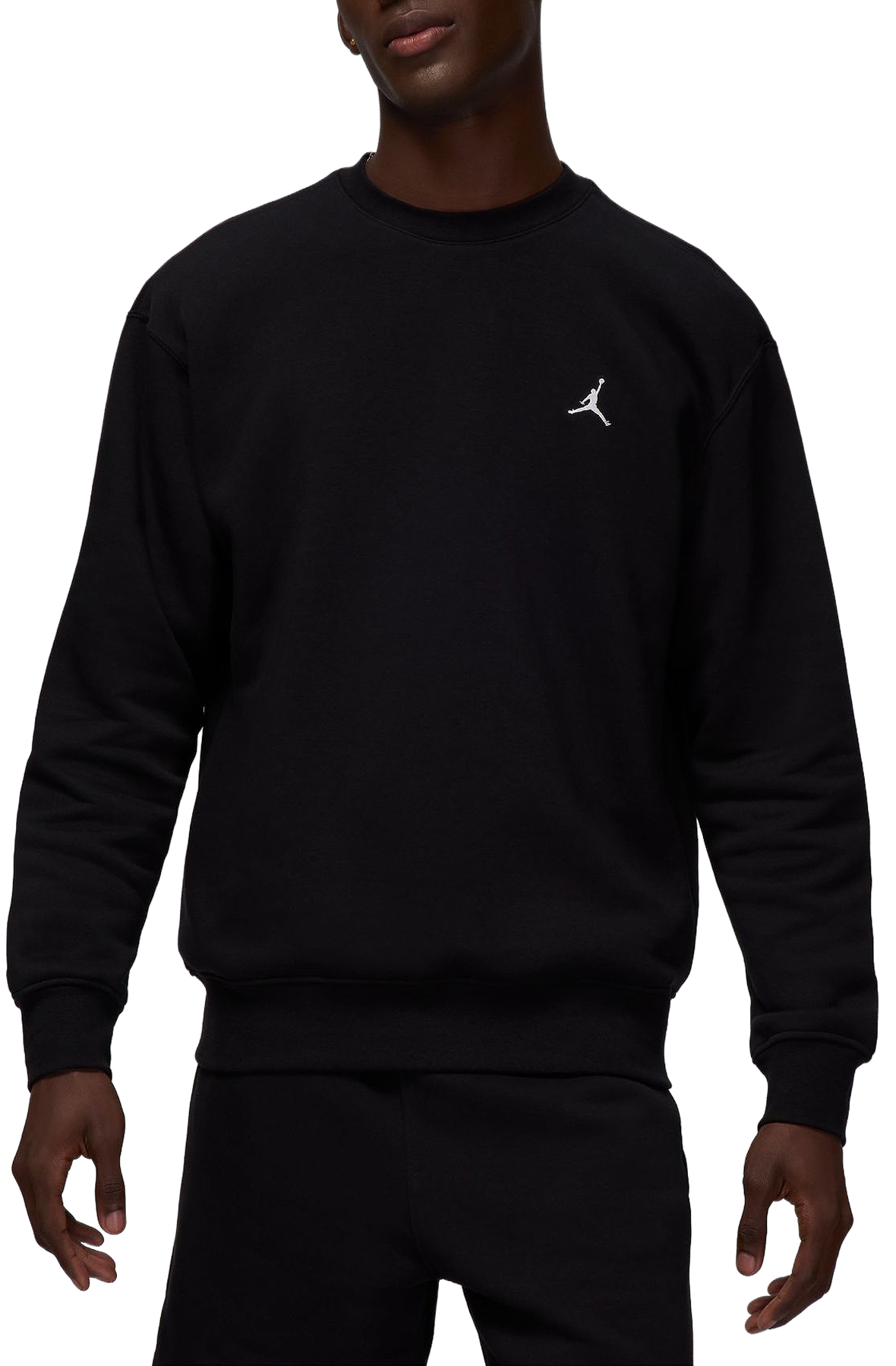 JORDAN Brooklyn Fleece Crew-Neck Sweatshirt FV7293 010 - Shiekh