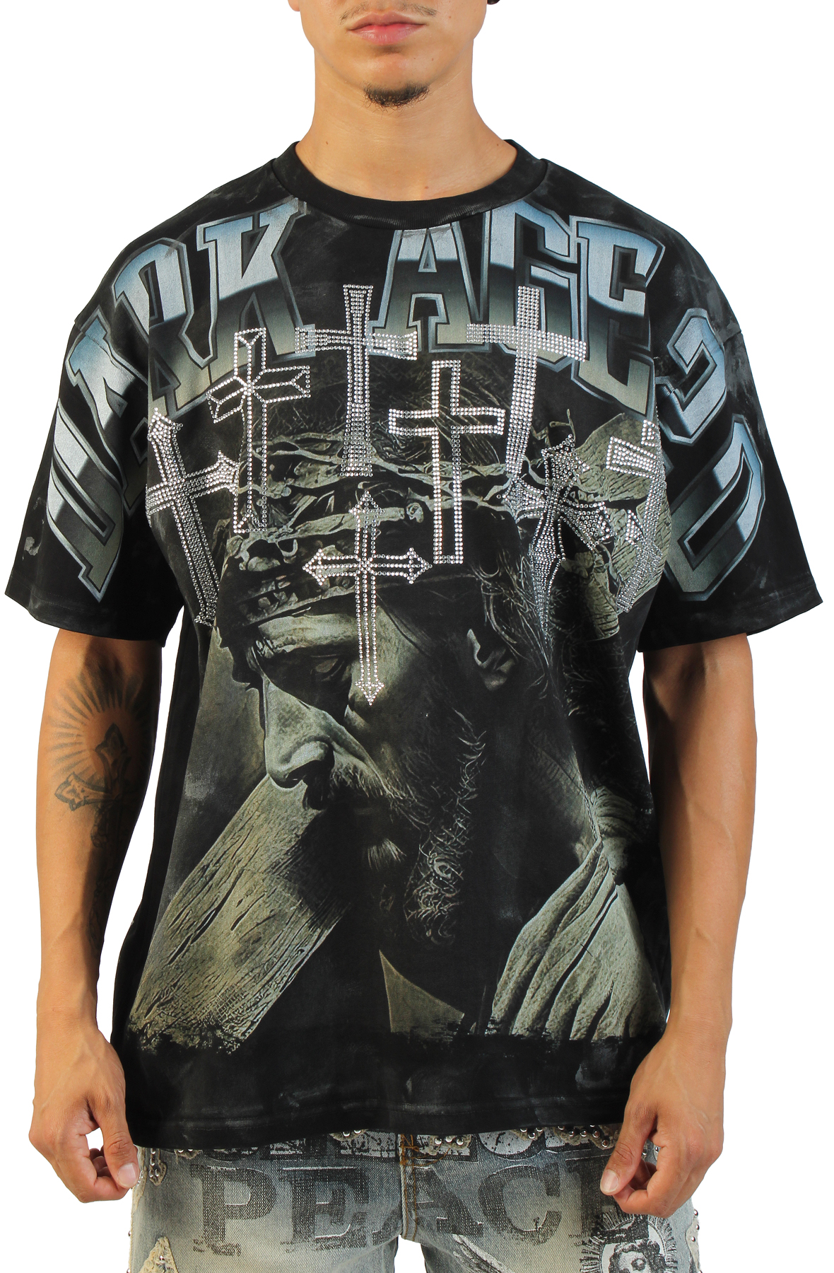 RARE PEACE Dark Ages 2.0 T-Shirt RT6054-BLK - Shiekh