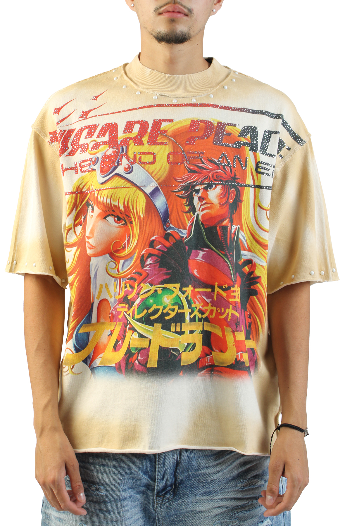 RARE PEACE Mangaverse T-Shirt RT6024-ECRU - Shiekh