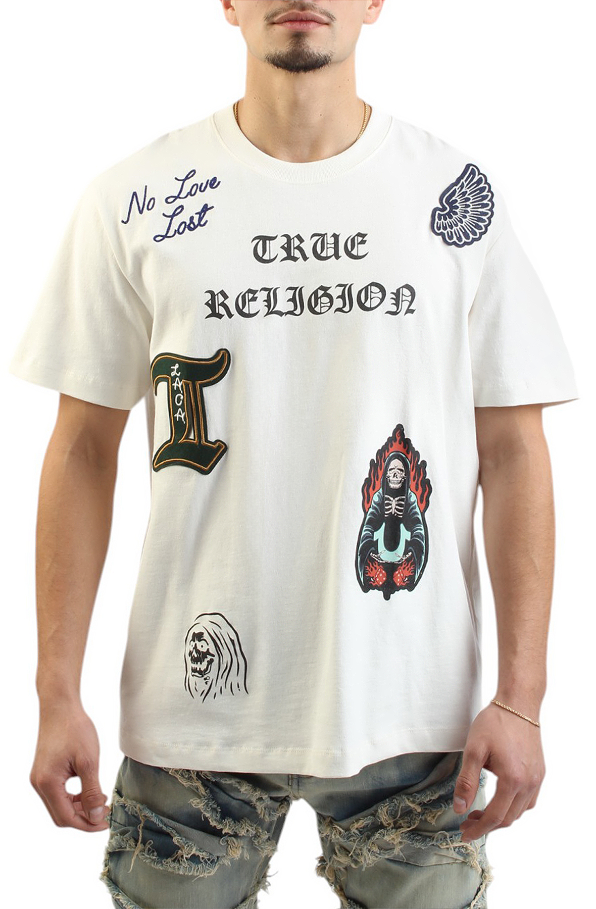 【TRUE RELIGION】★Tシャツ★ MINERAL PATCH HENLEY 5e36cef4909cd6580cab93c932c901