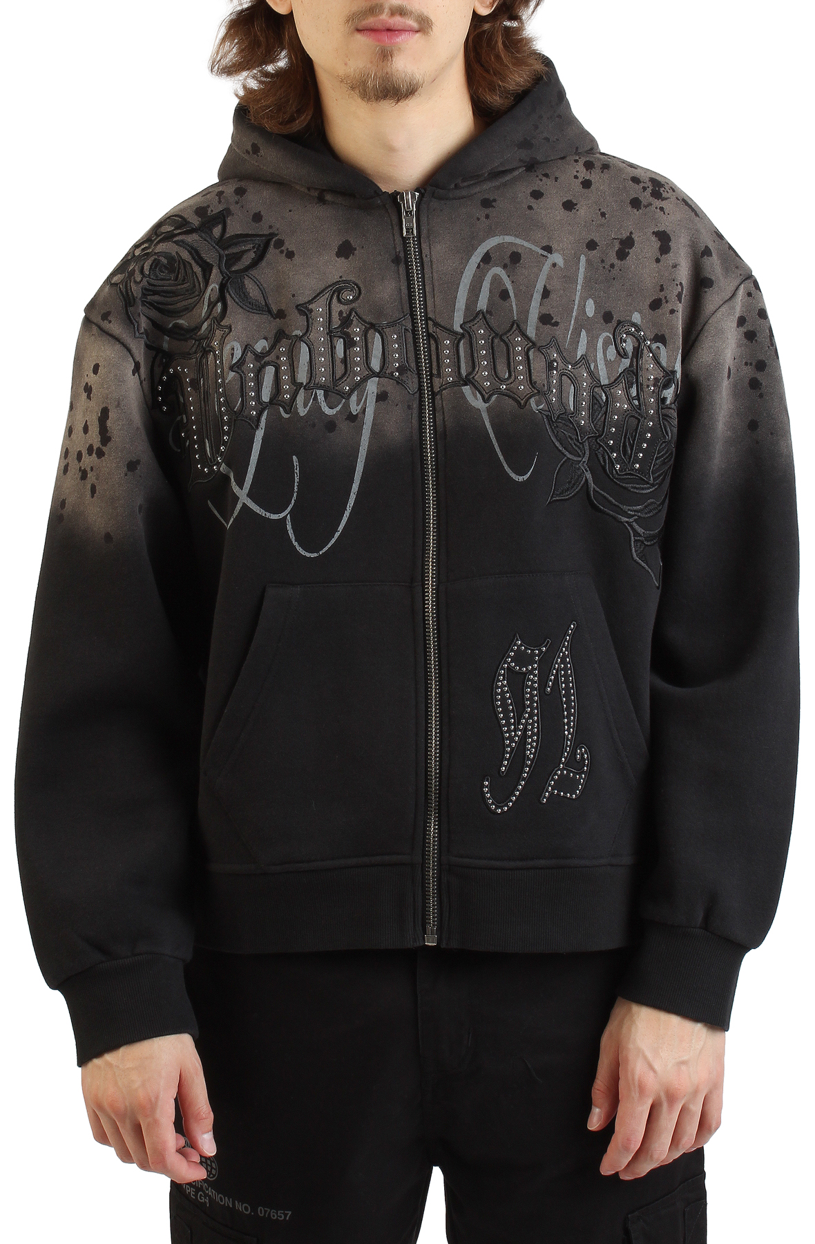 SMOKE RISE Legacy Zip-Up Hoodie FO25663SK-BLK - Shiekh