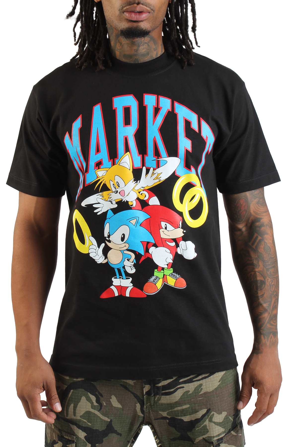 MARKET x Sonic the Hedgehodge T-Shirt MKT25Q3-SS0858BLK - Shiekh