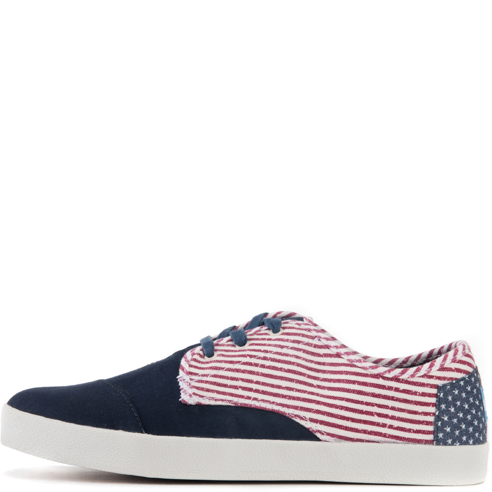 Toms for Men: Paseo Americana Canvas Flag Sneakers Navy