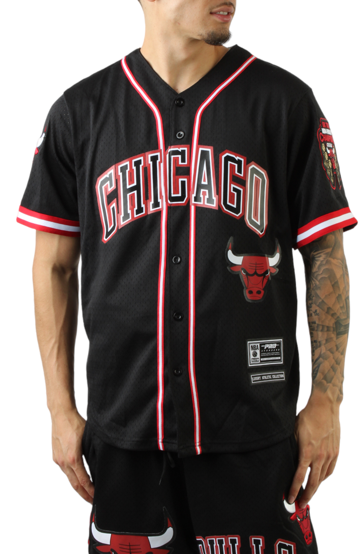 Pro Standard, Shirts, Nba Pro Standard Chicago Bulls Baseball Jersey