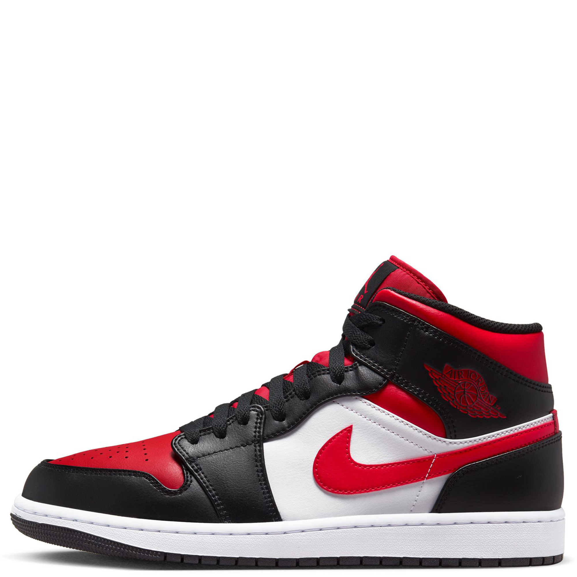 air jordan black and red and white