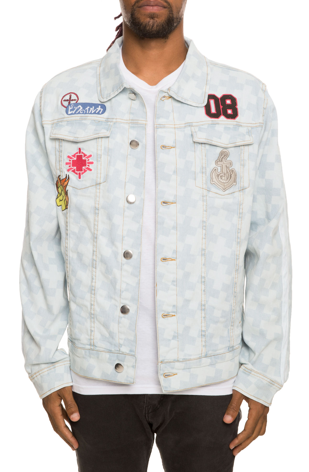 pink dolphin denim jacket