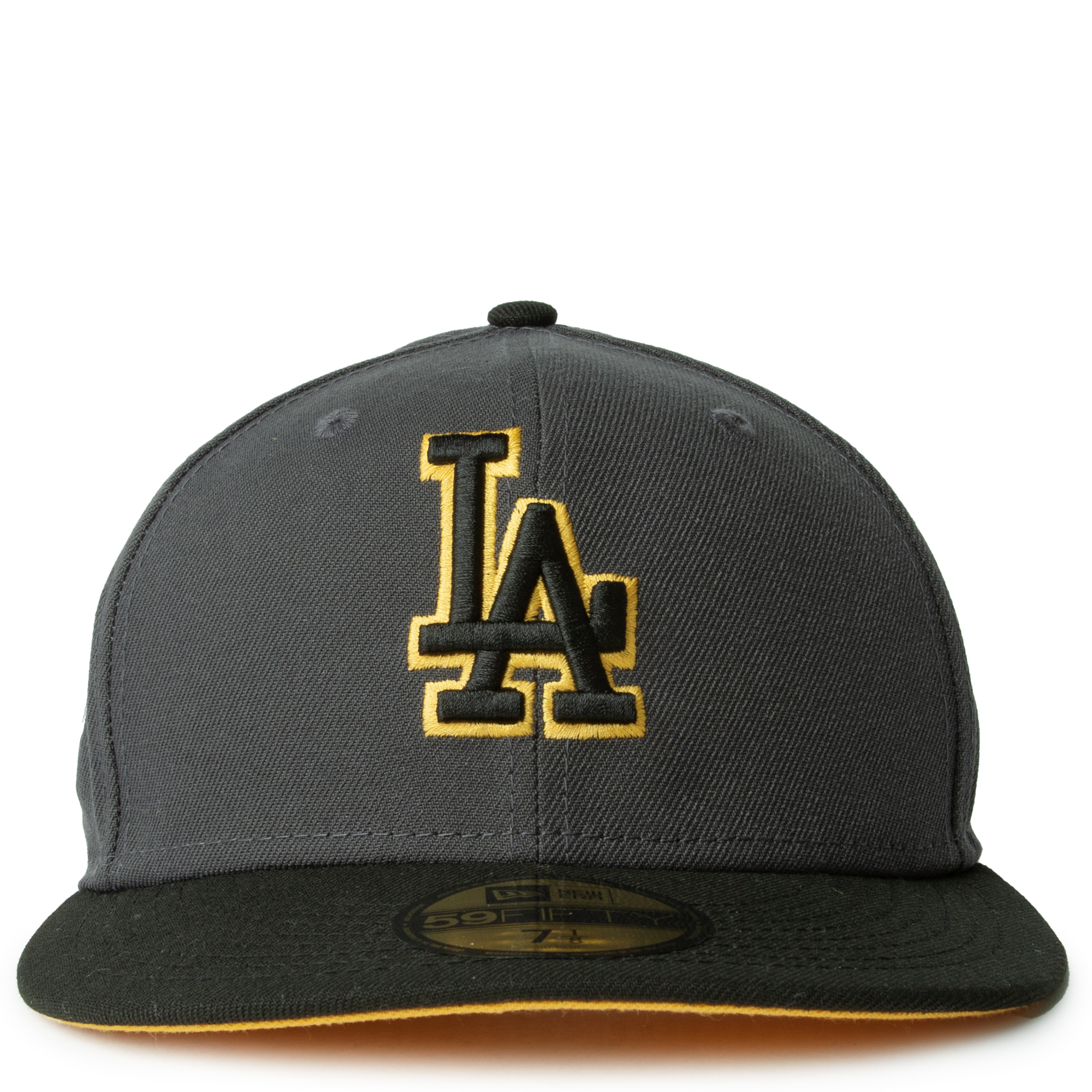 LOS ANGELES DODGERS BLACK GRAY 59FIFTY FITTED HAT 70740297