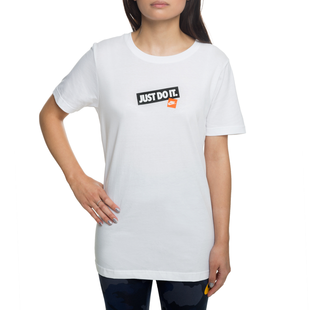 国内発送・正規品★NIKE AS W NSW TEE JDI STICKER TEE★WHITE NIKE NSW TEE JDI STICKER AR3894 100 - Shiekh