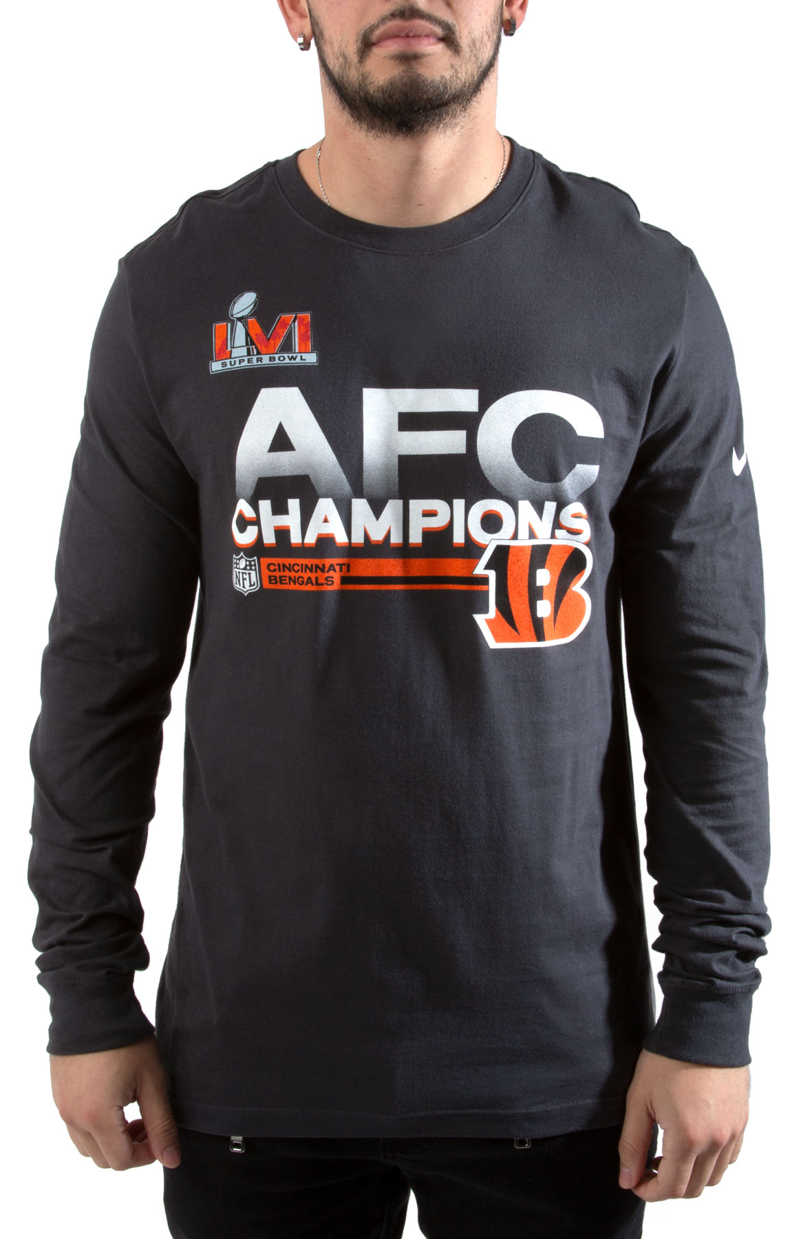 Nike Super Bowl LVI Undisputed Champions Los Angeles Rams Long Sleeve Tee Dark Heather Grey