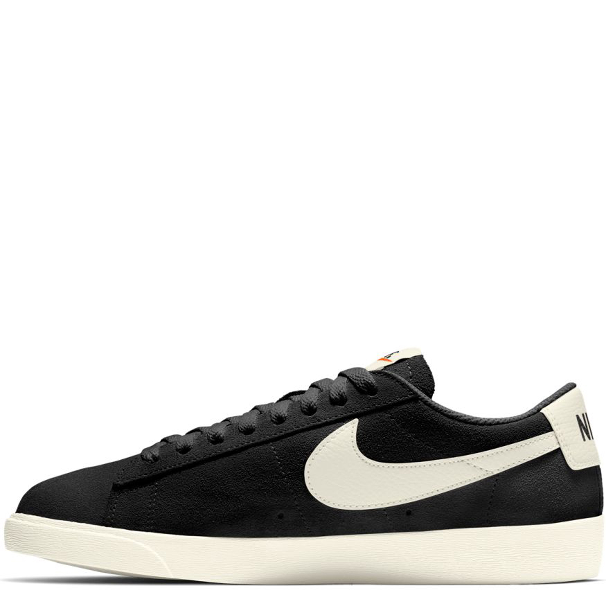 nike blazer low black suede