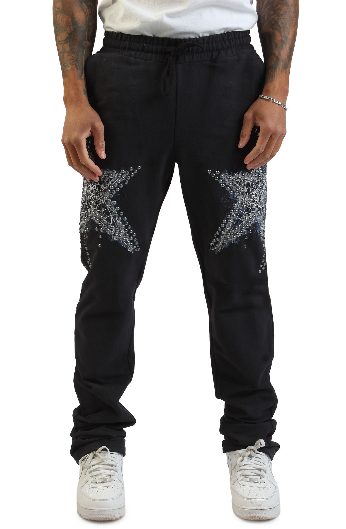 Men Dreamcatcher Jogger Black Pants M Black