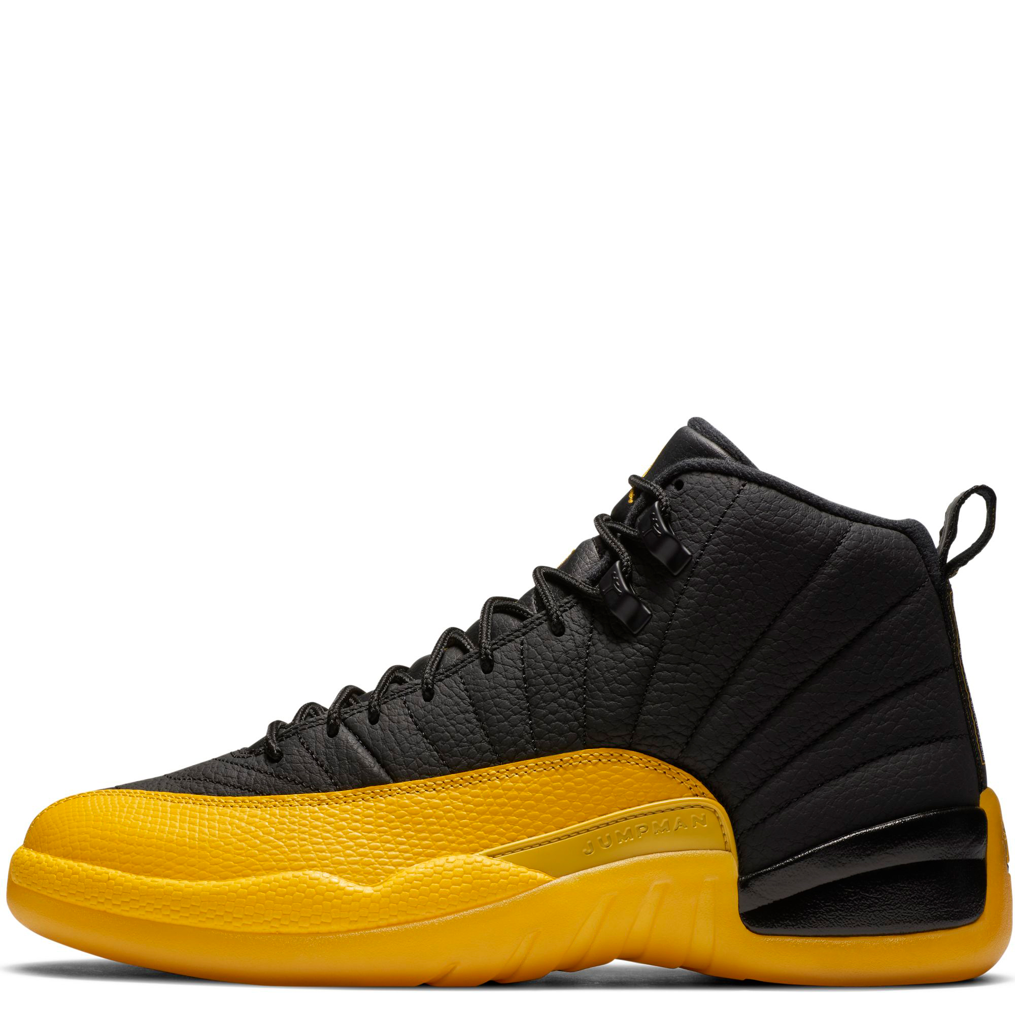 mens black and yellow 12s