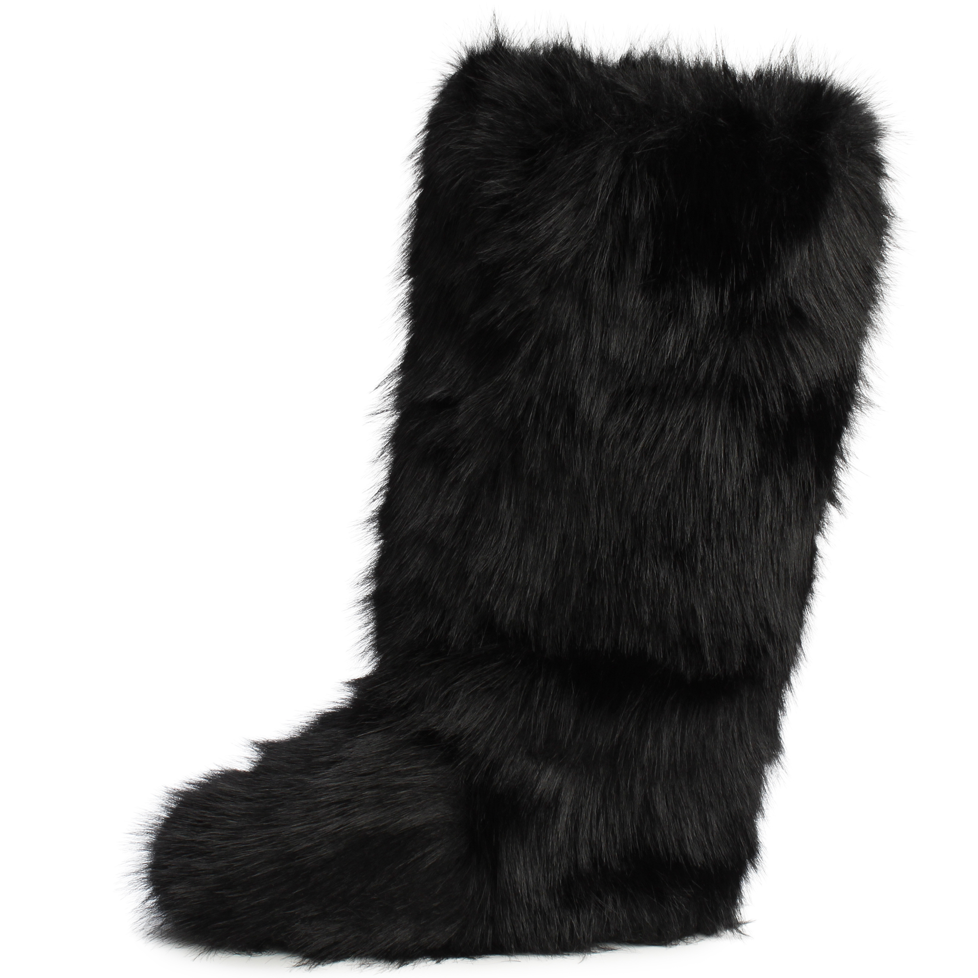 LEGEND FOOTWEAR INC Melanie-39 Faux Fur Bootie MELANIE-39-BKFR