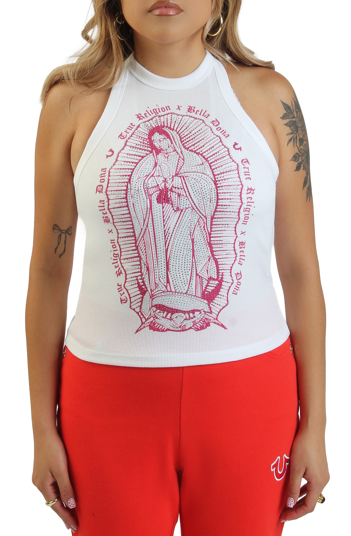 TRUE RELIGION True Religion X Bella Dona Crystal Halter Top