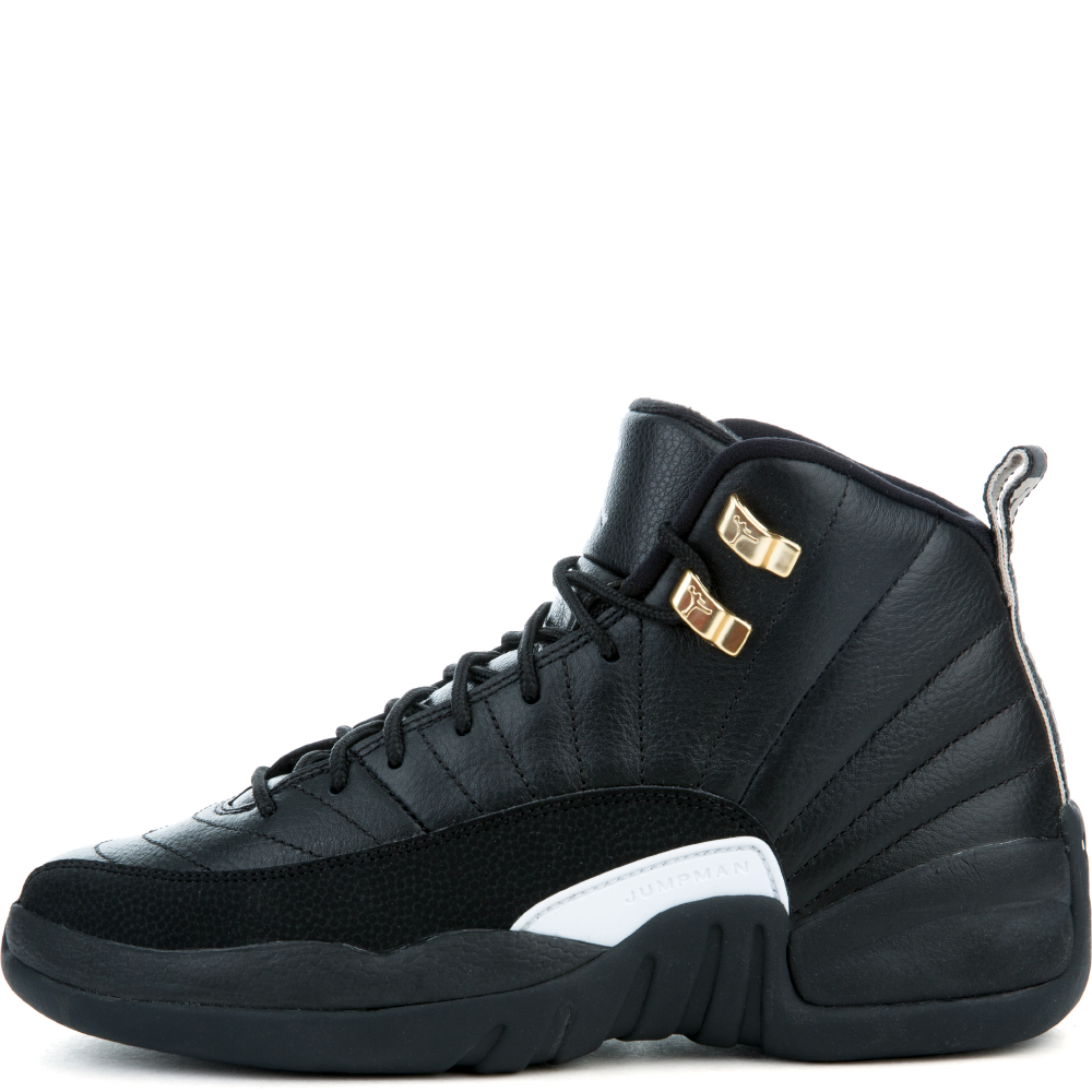 retro 12 jordan black and yellow