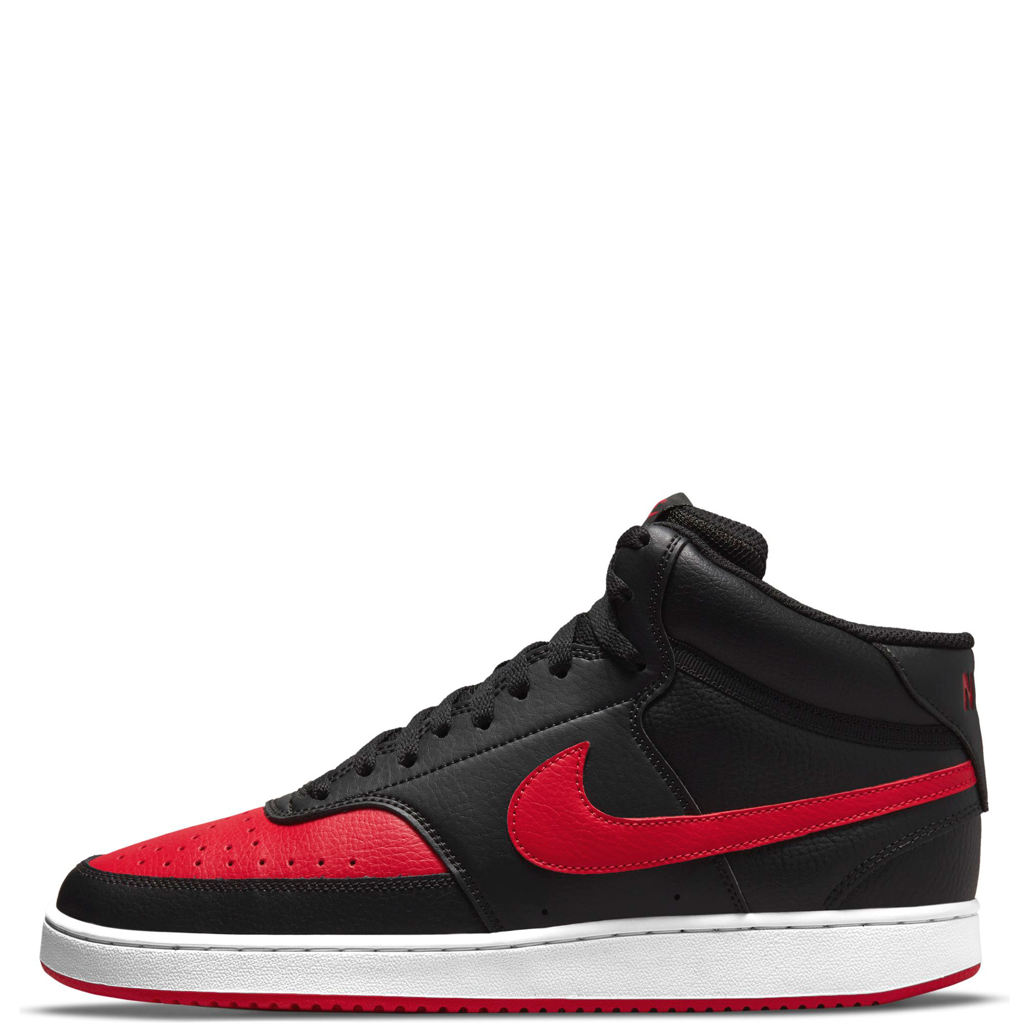 nike court vision mid red and black